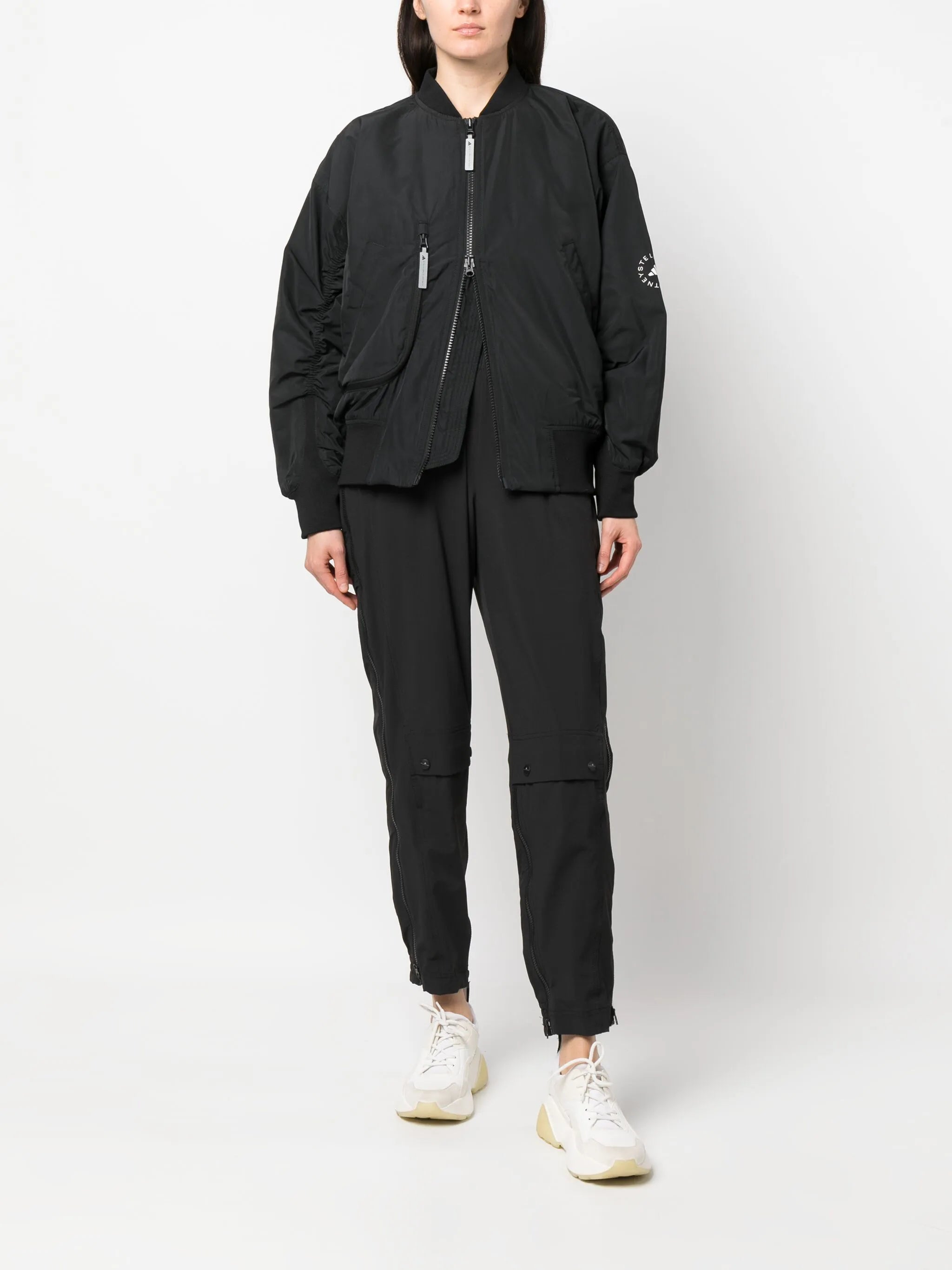 x Stella McCartne logo-print lightweight jacket