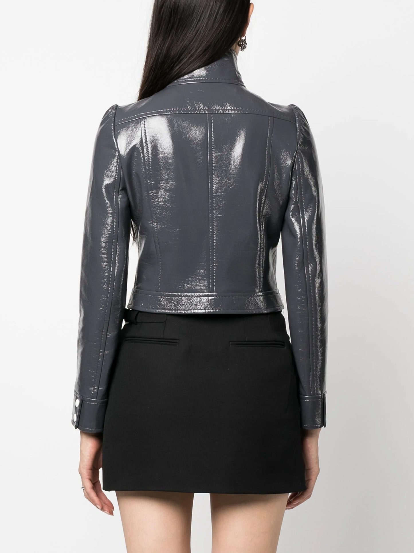 Reedition Vinyl appliqué-logo jacket