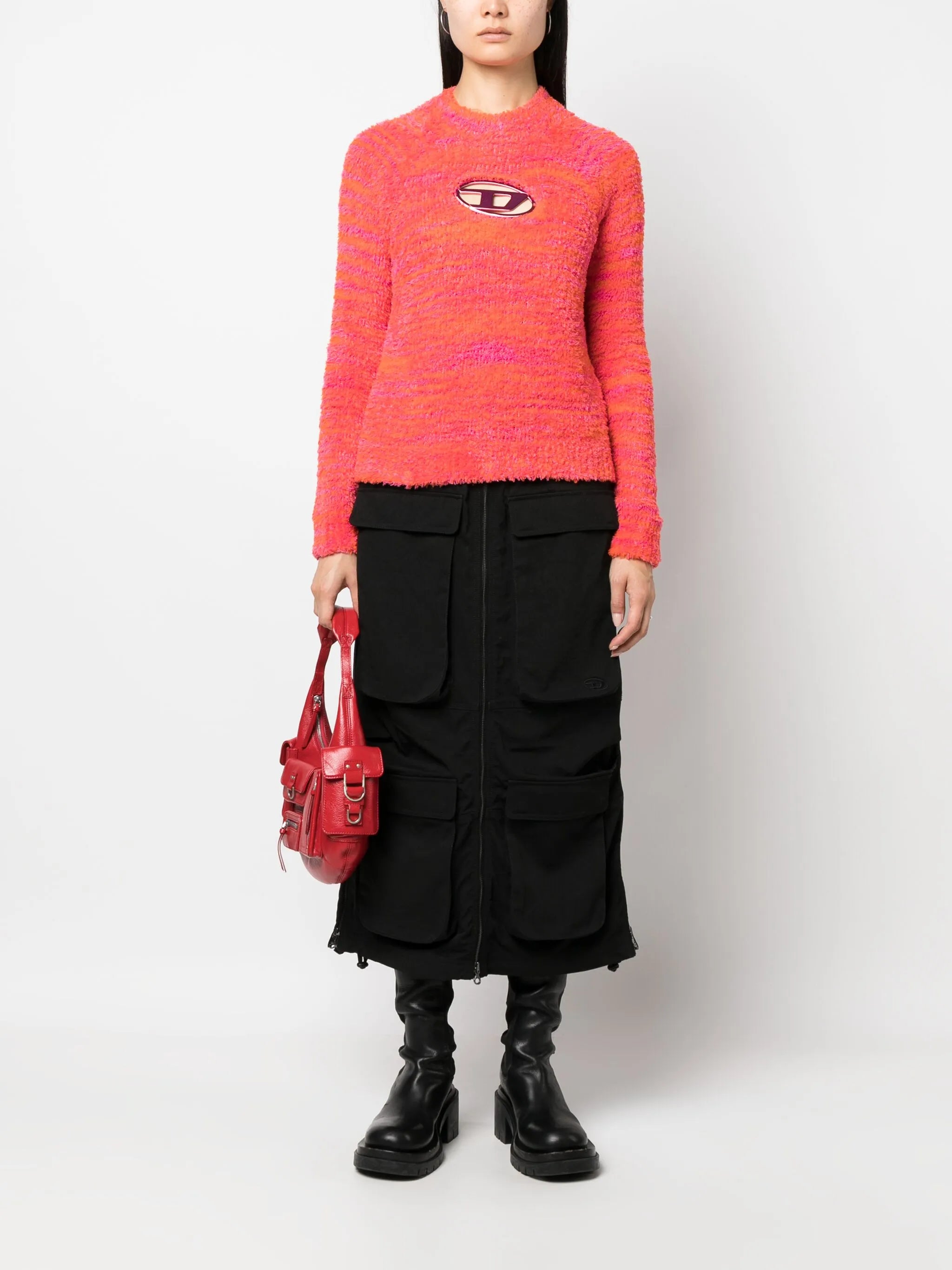 M-Kyra logo-plaque jumper