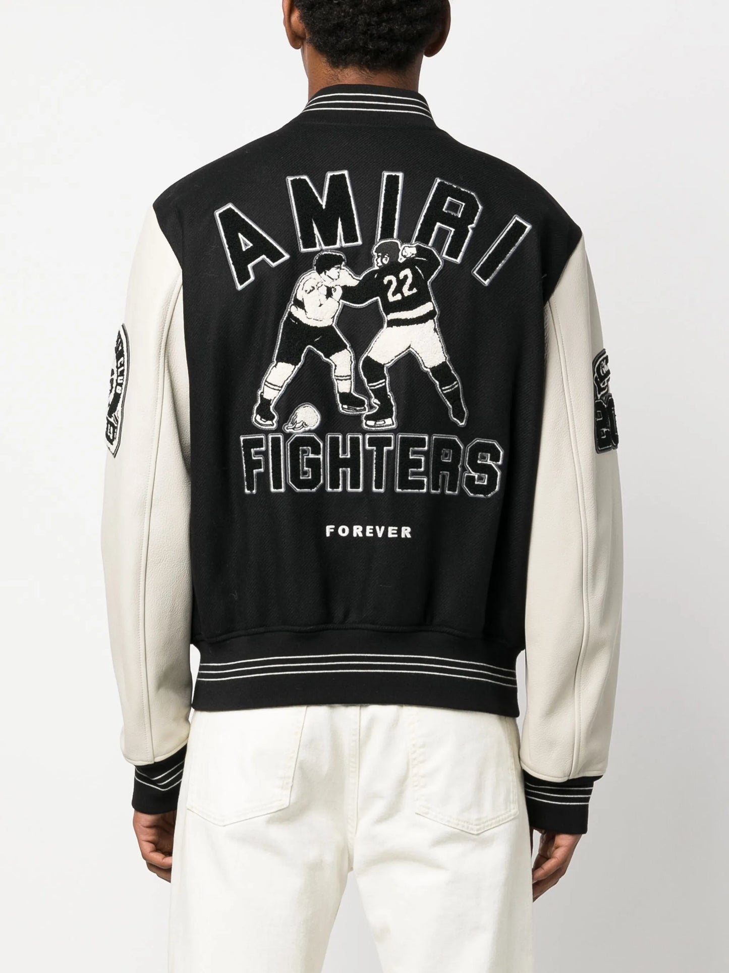 logo-appliqué varsity jacket