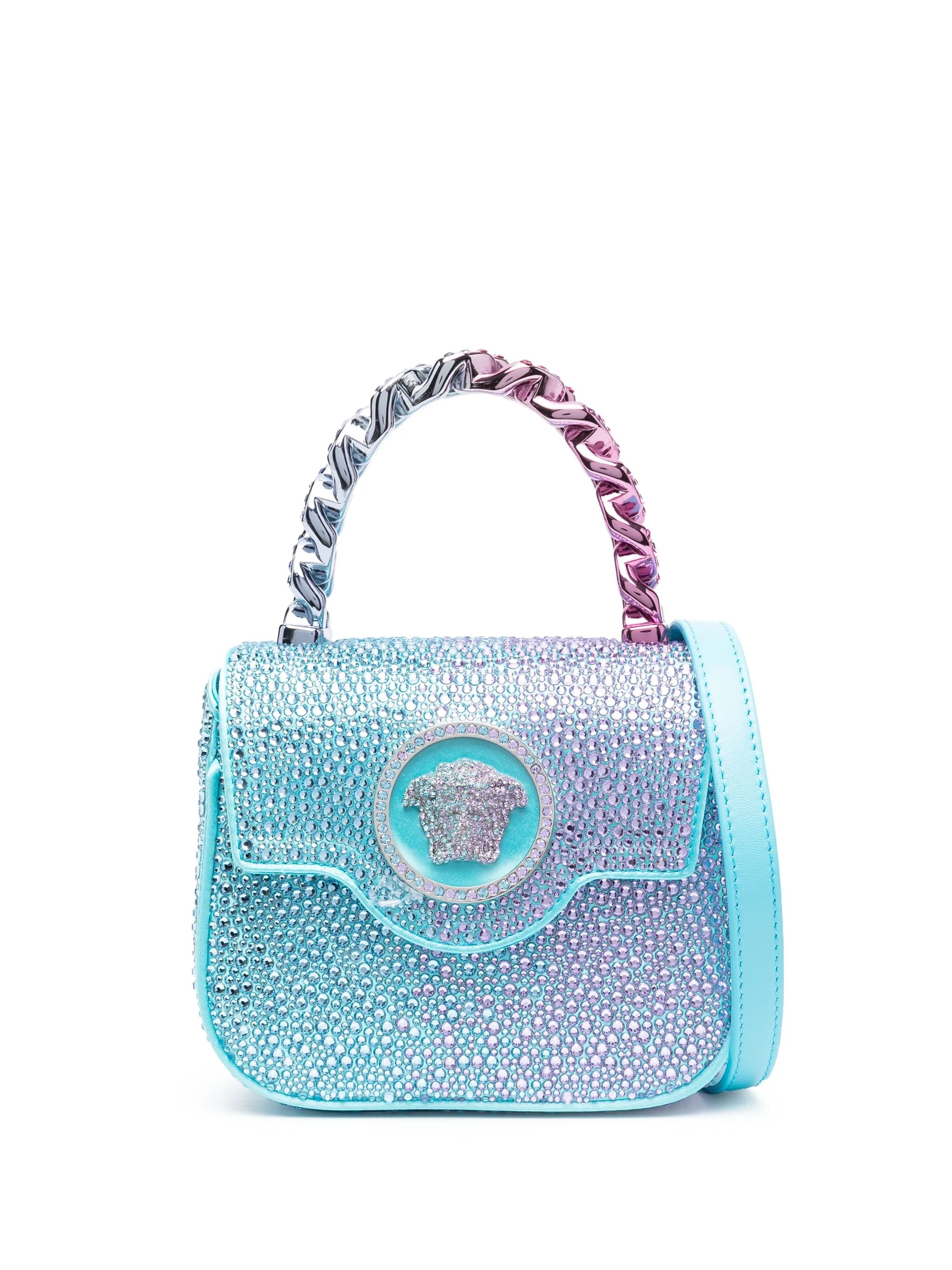La Medusa crystal-embellished mini bag