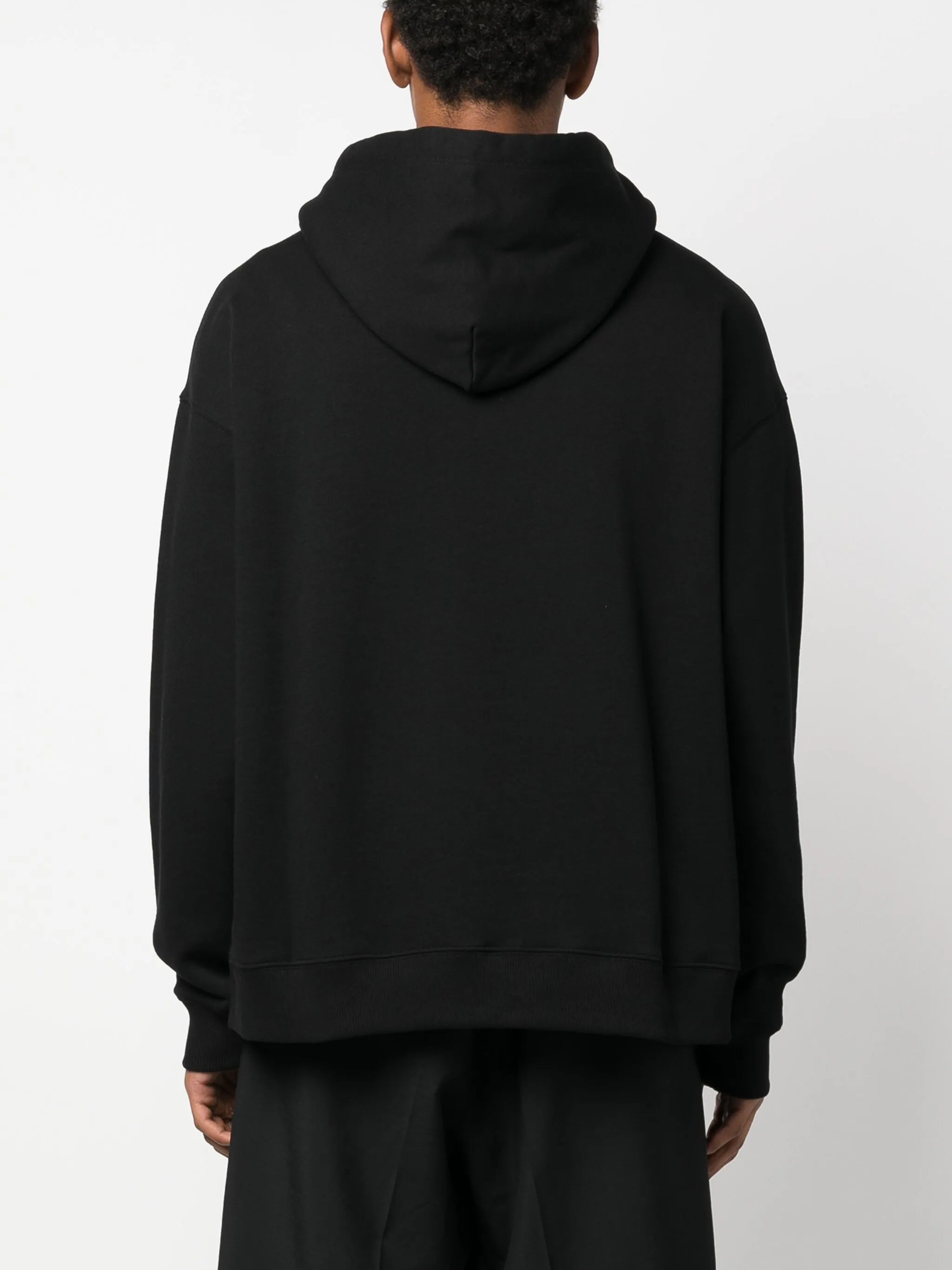 logo-print cotton hoodie