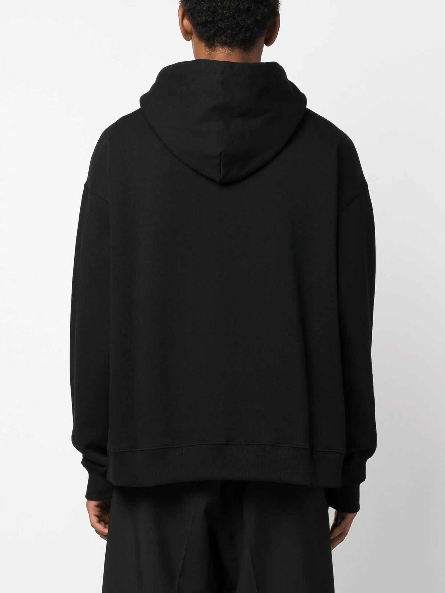 logo-print cotton hoodie