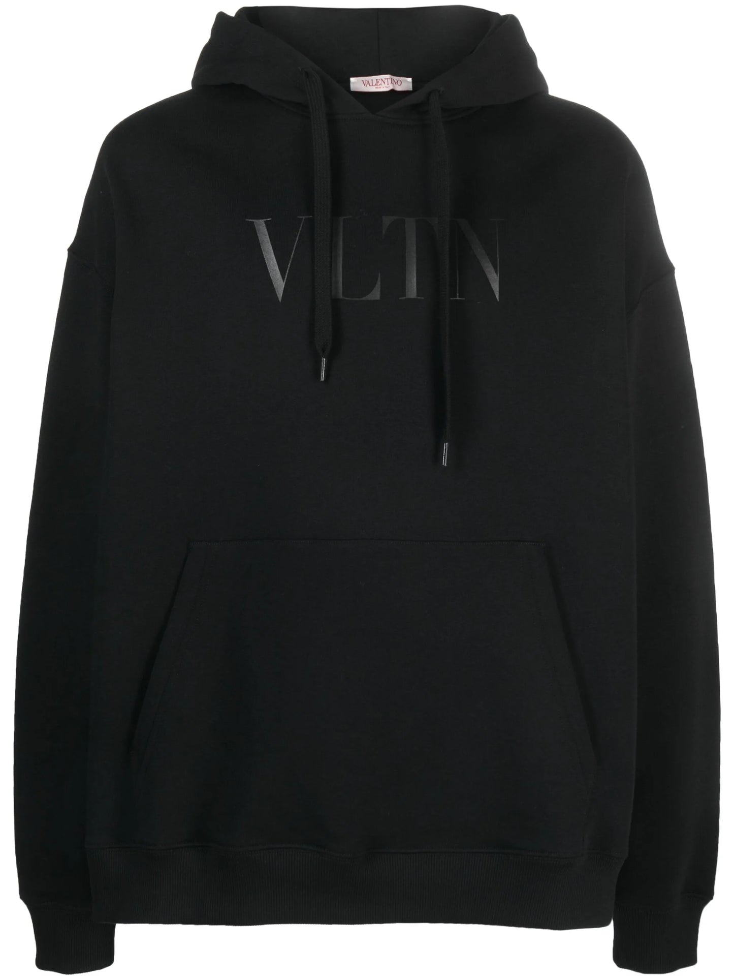 logo-print cotton hoodie