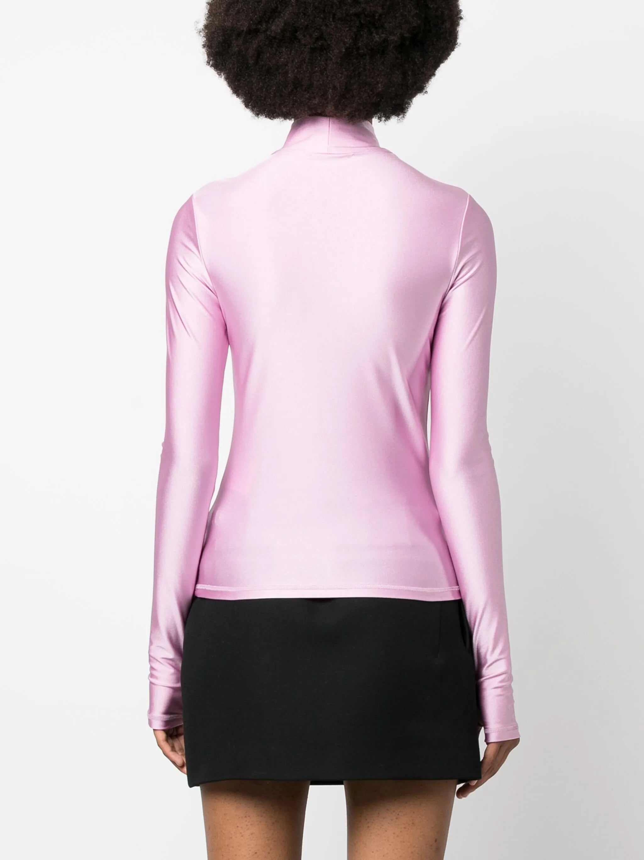high-neck top