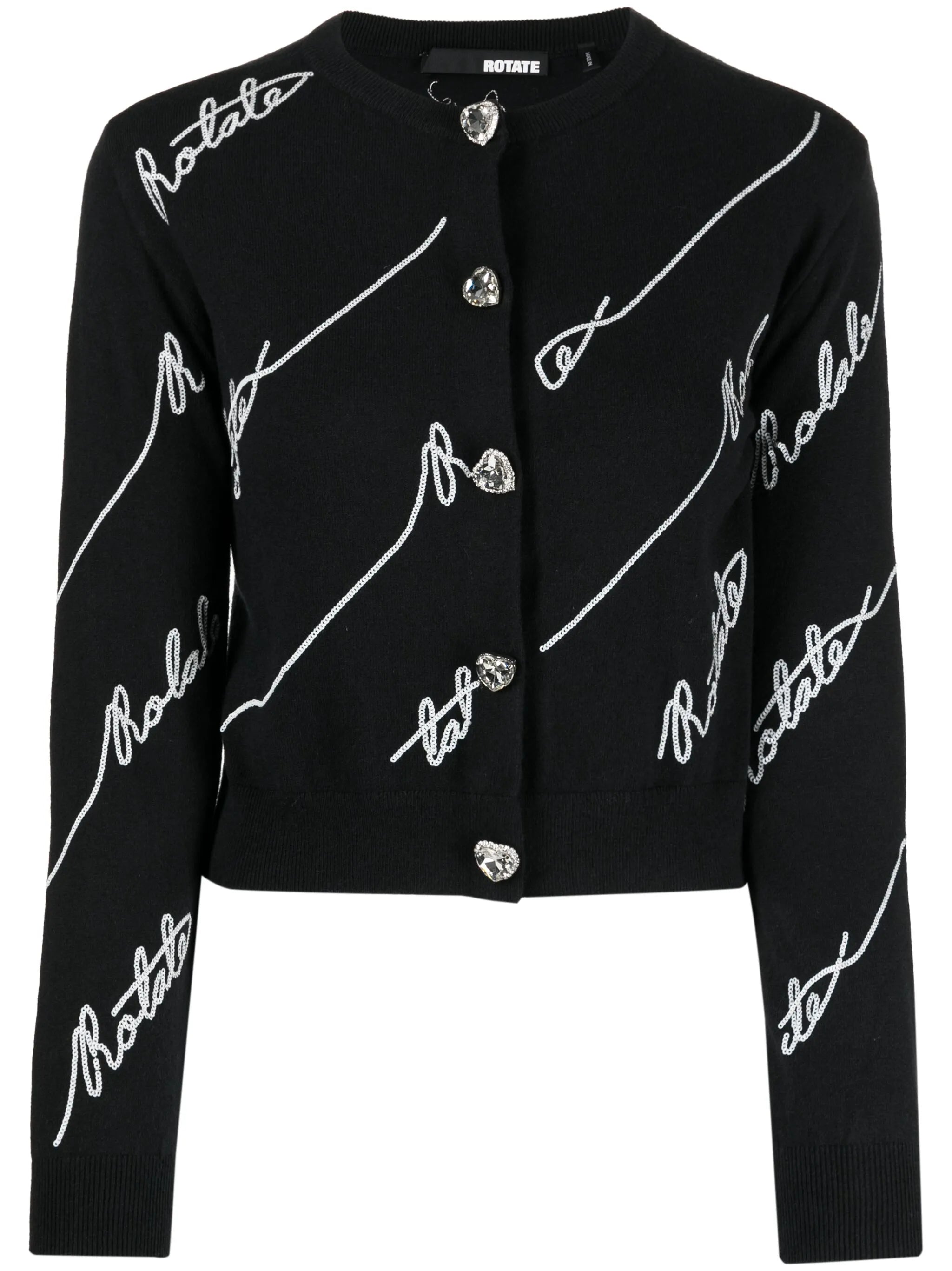sequin-embellished cardigan