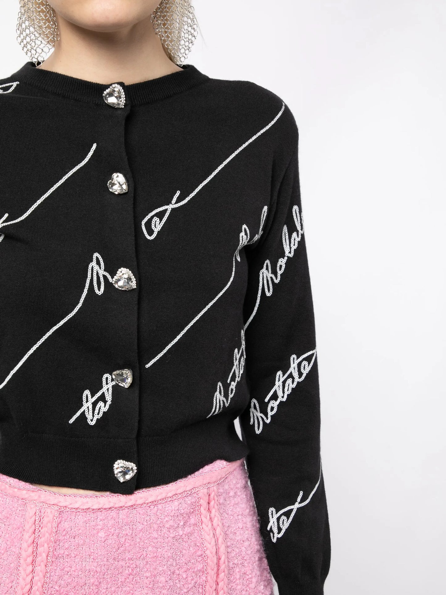 sequin-embellished cardigan
