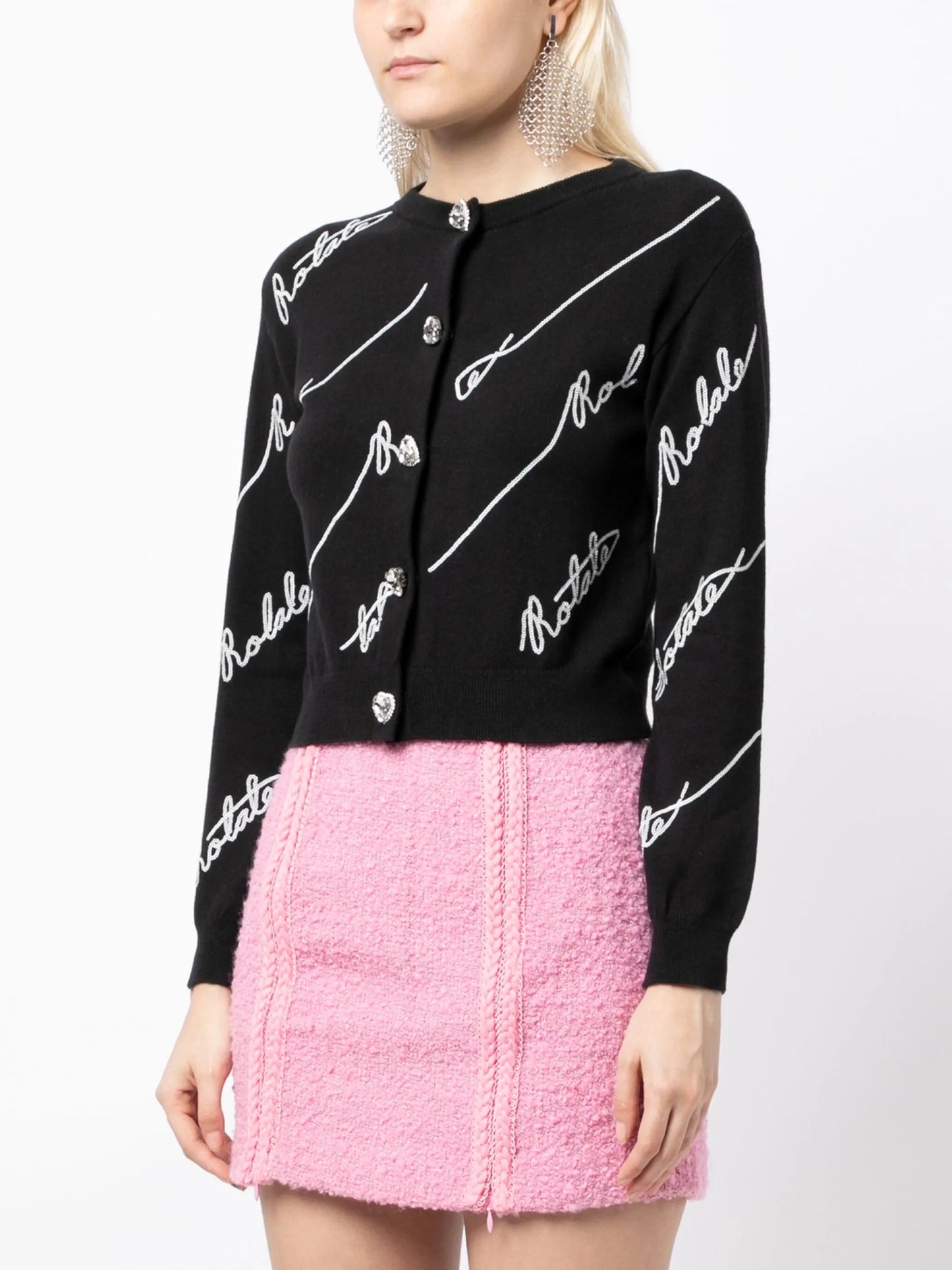 sequin-embellished cardigan