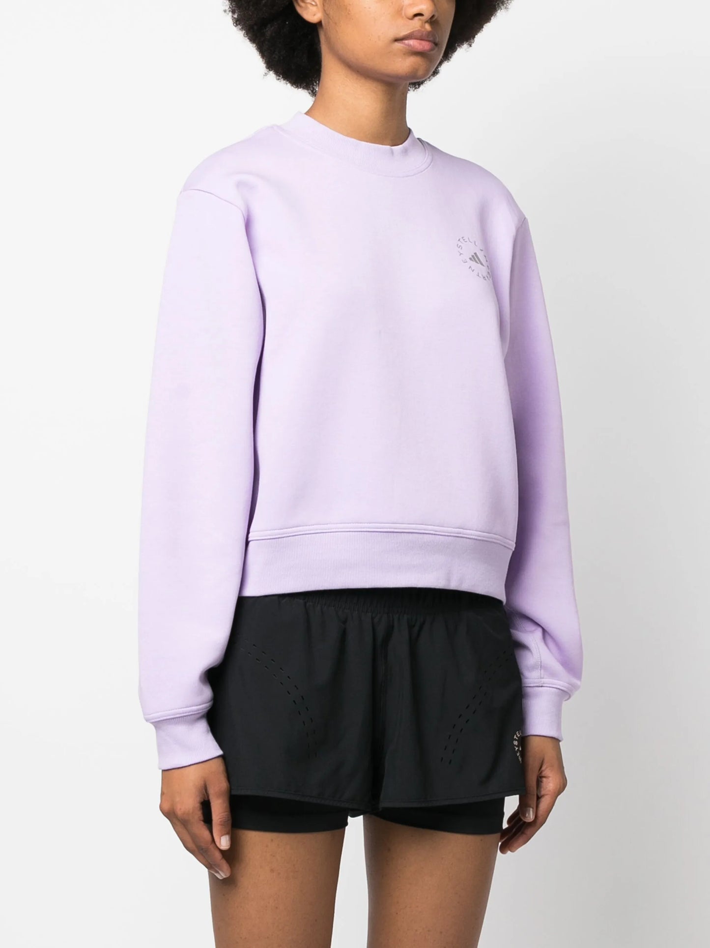 logo-print organic cotton sweatshirt