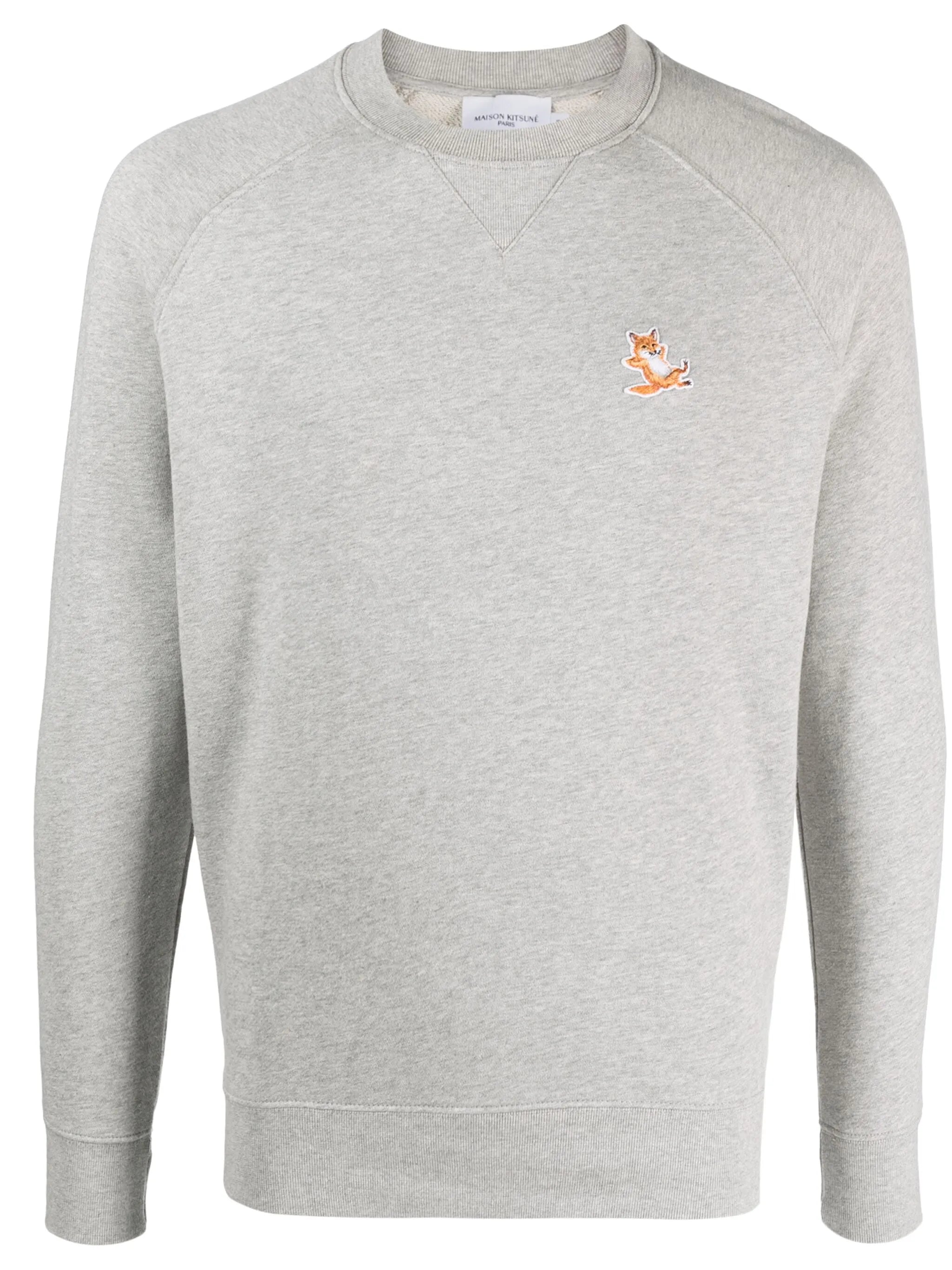 logo-patch cotton sweatshirt
