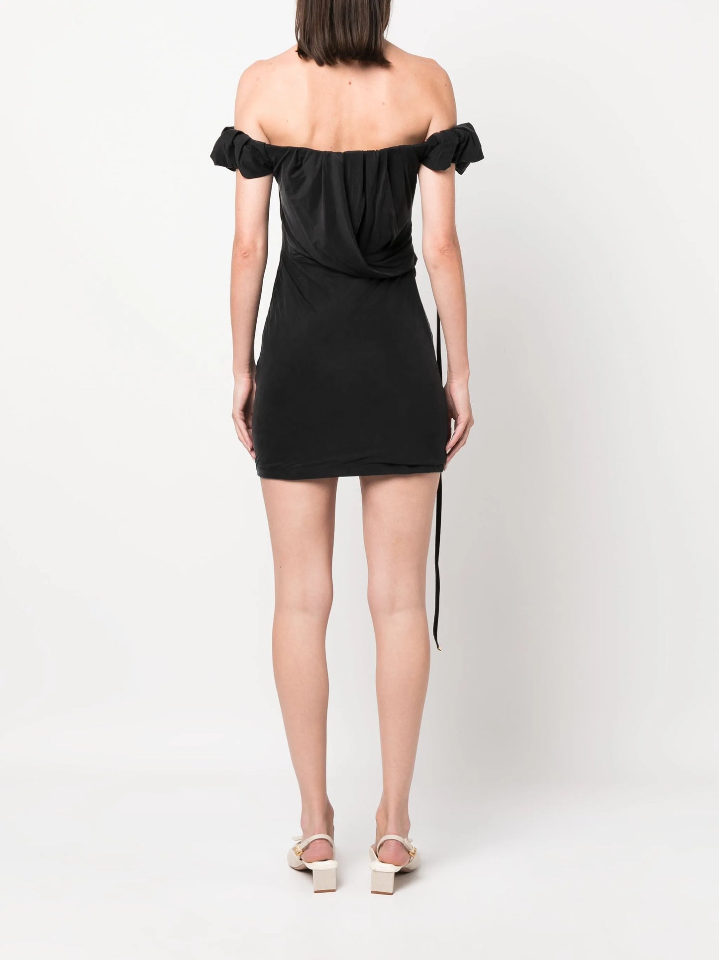 La Robe Ciceri draped minidress
