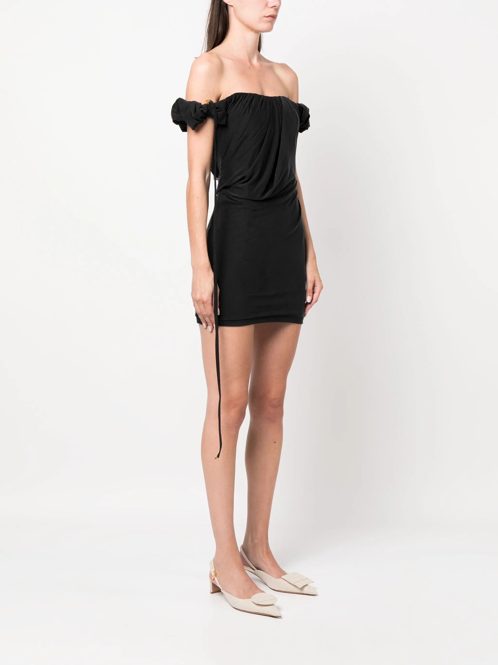 La Robe Ciceri draped minidress