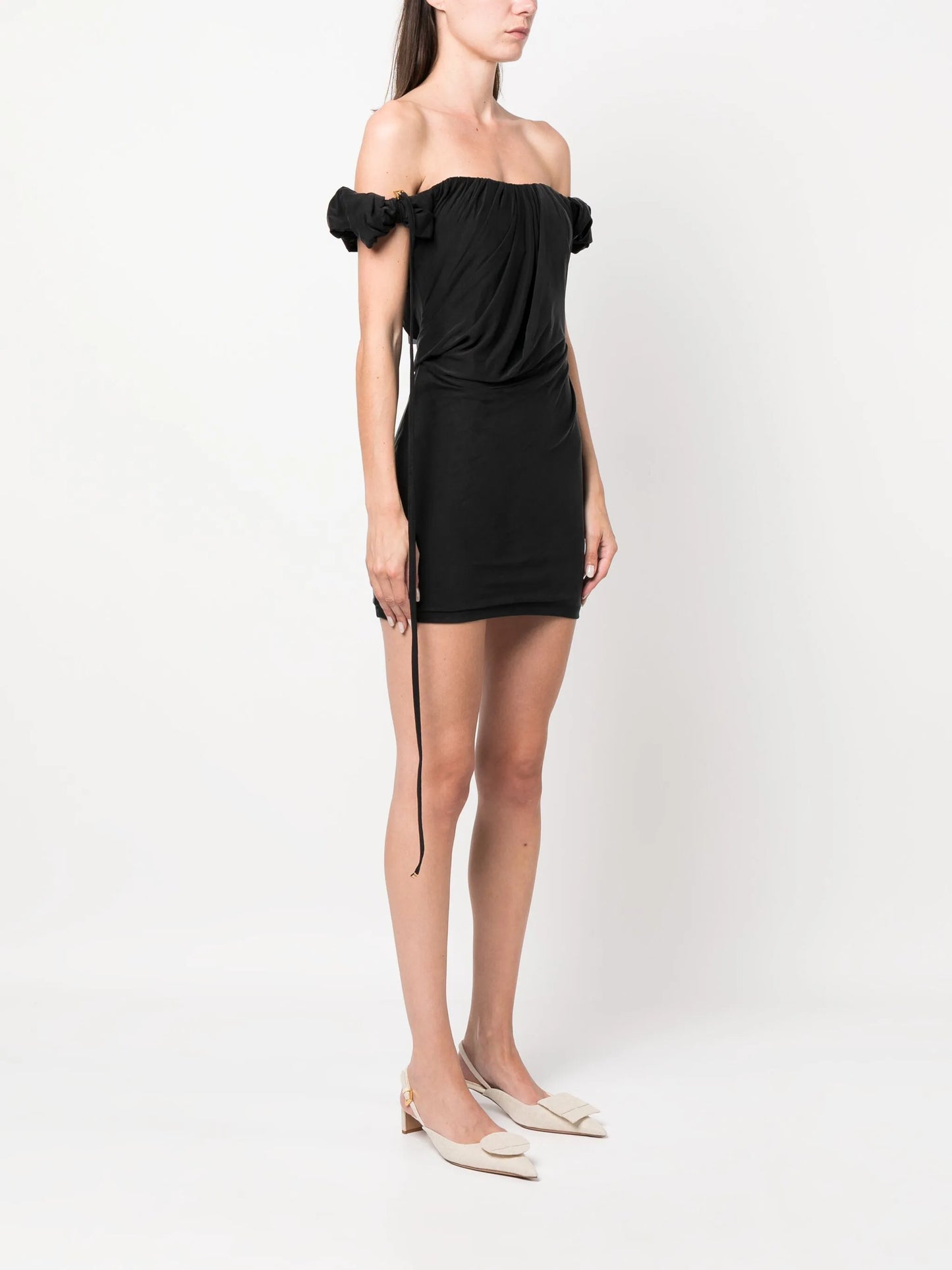 La Robe Ciceri draped minidress