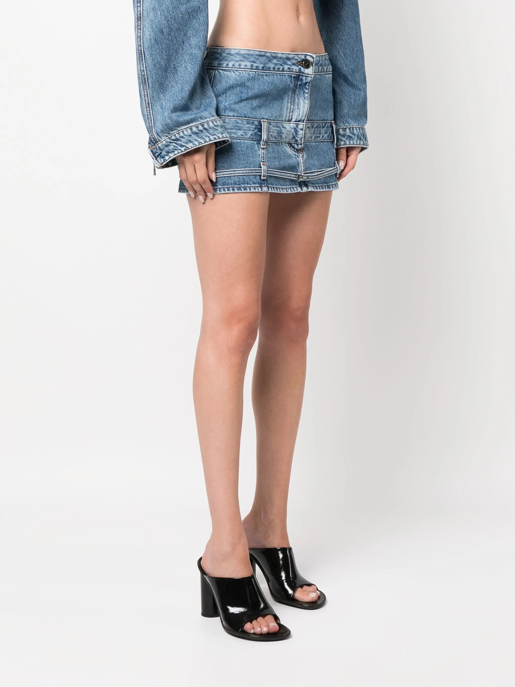 La Mini De Nimes Criollo denim miniskirt