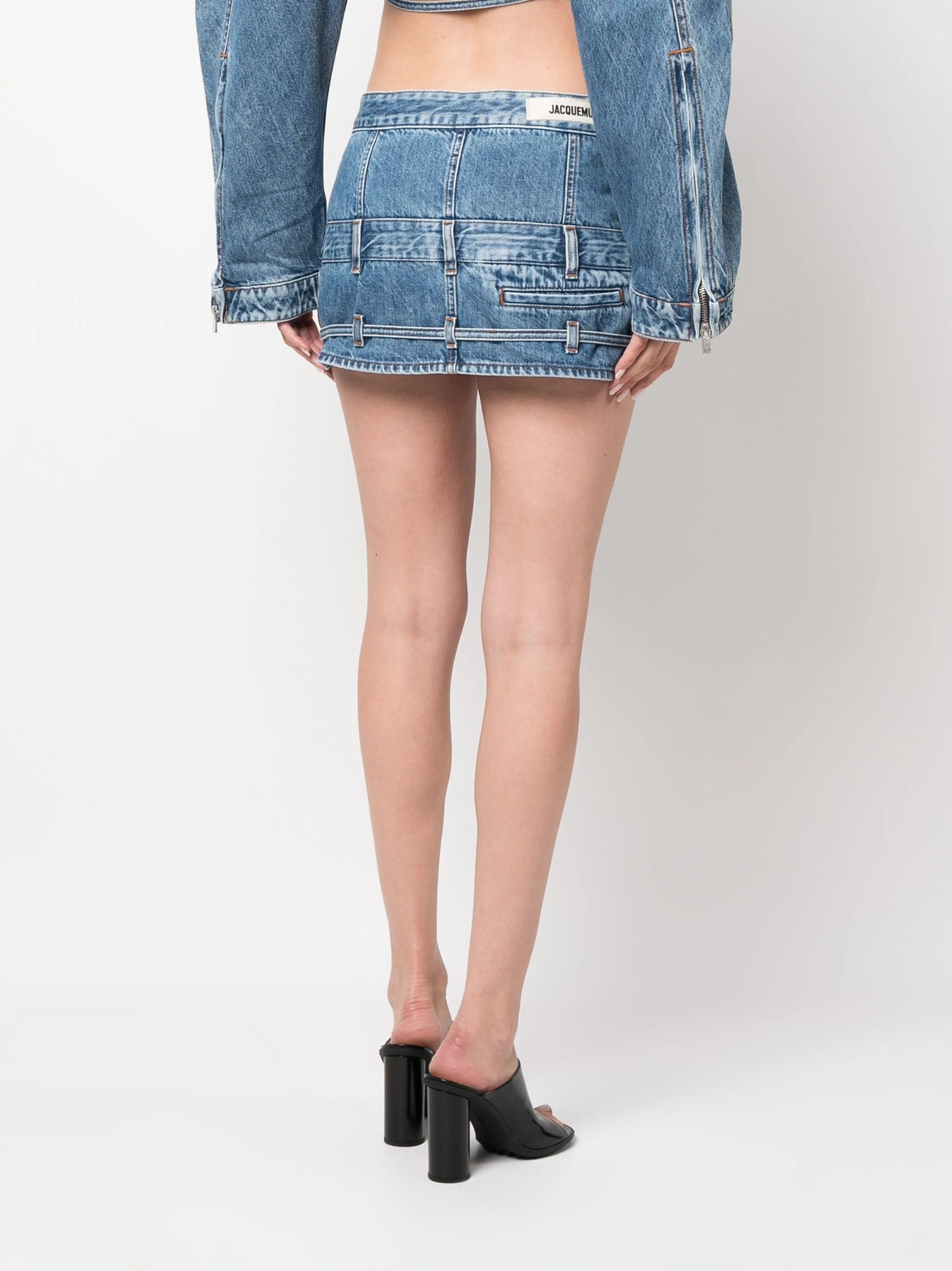 La Mini De Nimes Criollo denim miniskirt