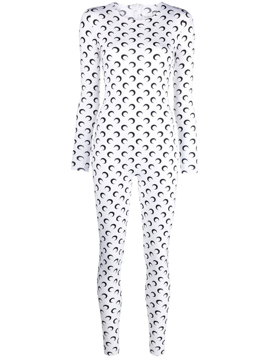 All Over Moon jersey catsuit