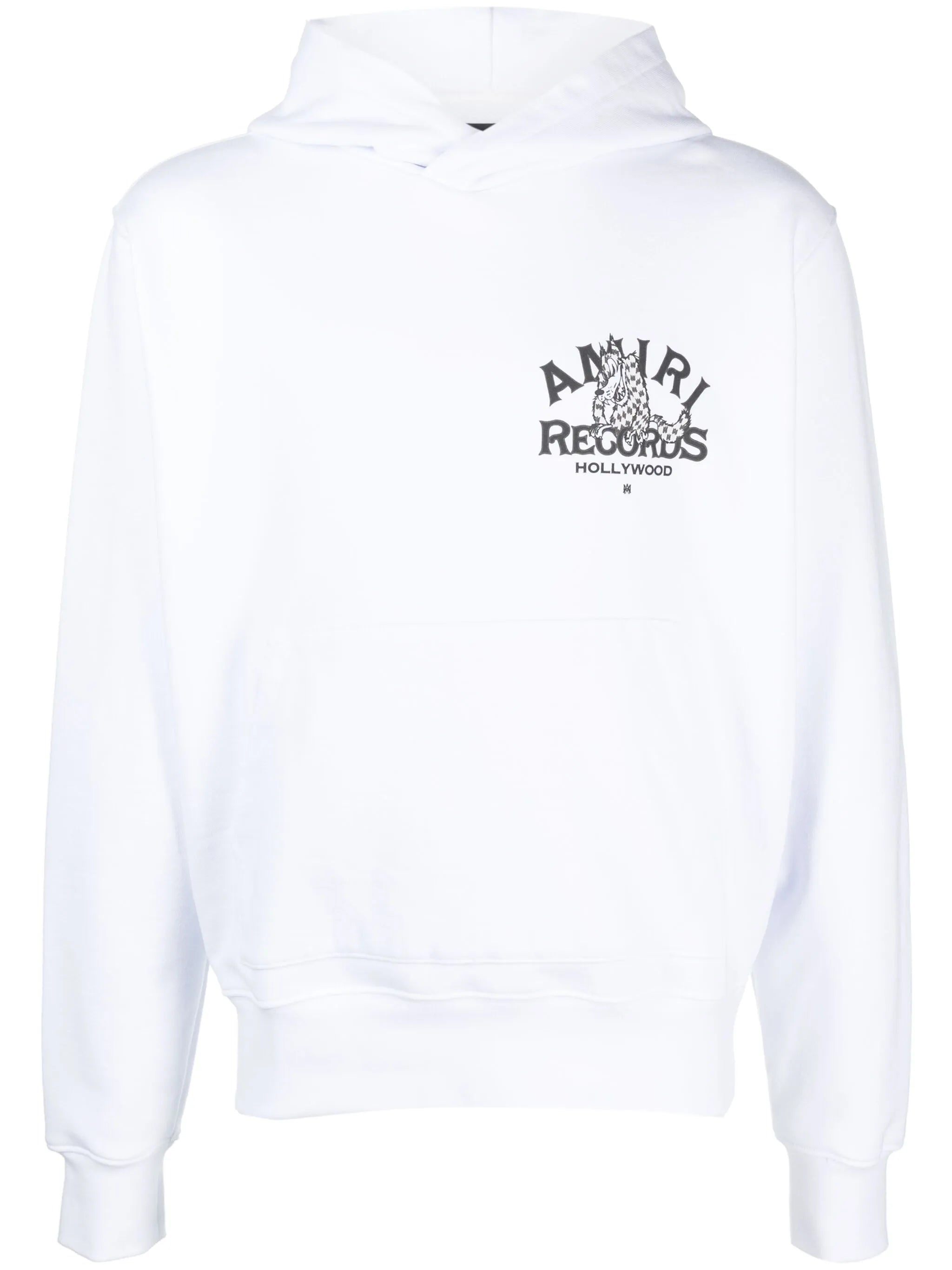 logo-print cotton hoodie