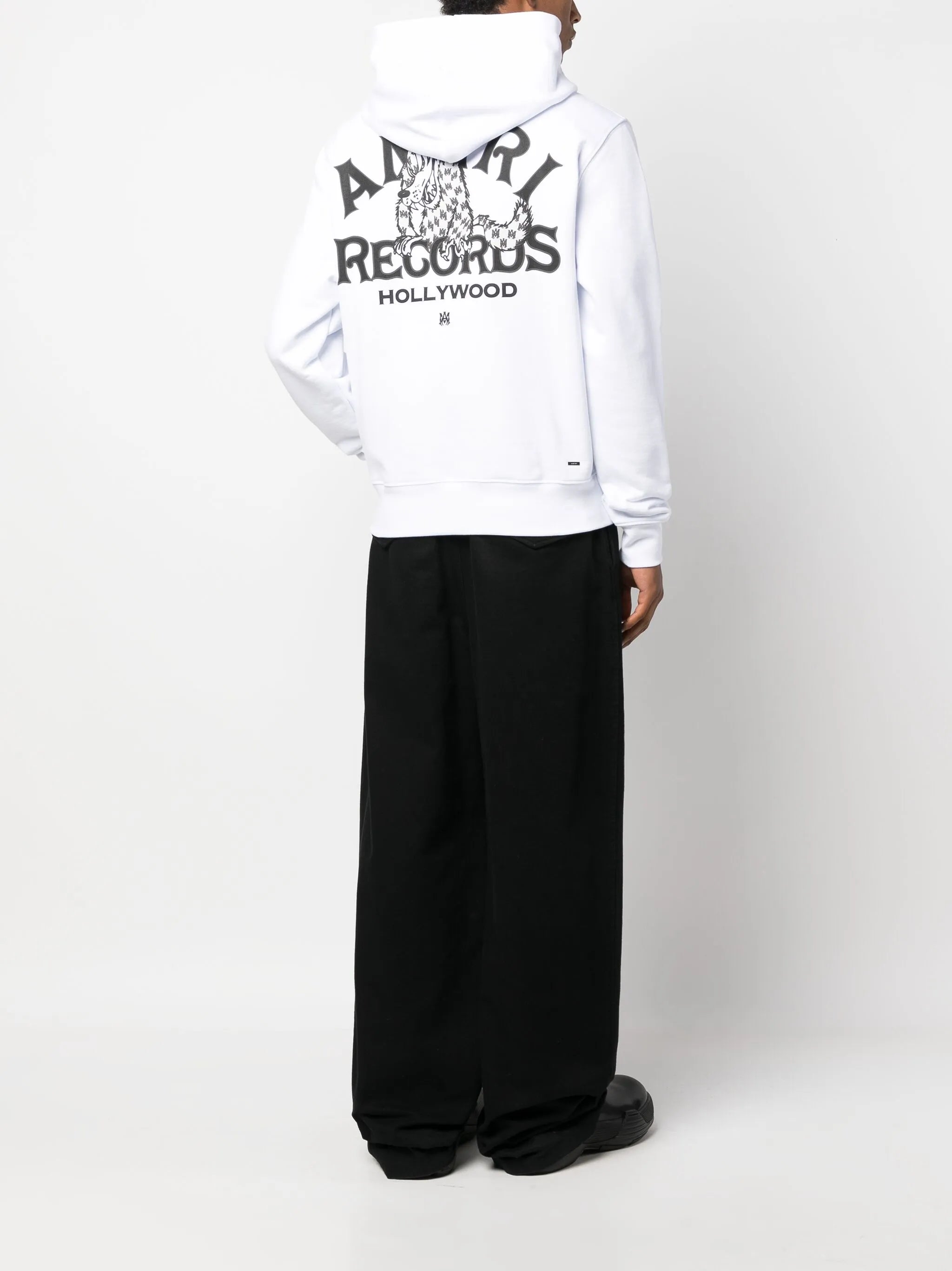 logo-print cotton hoodie