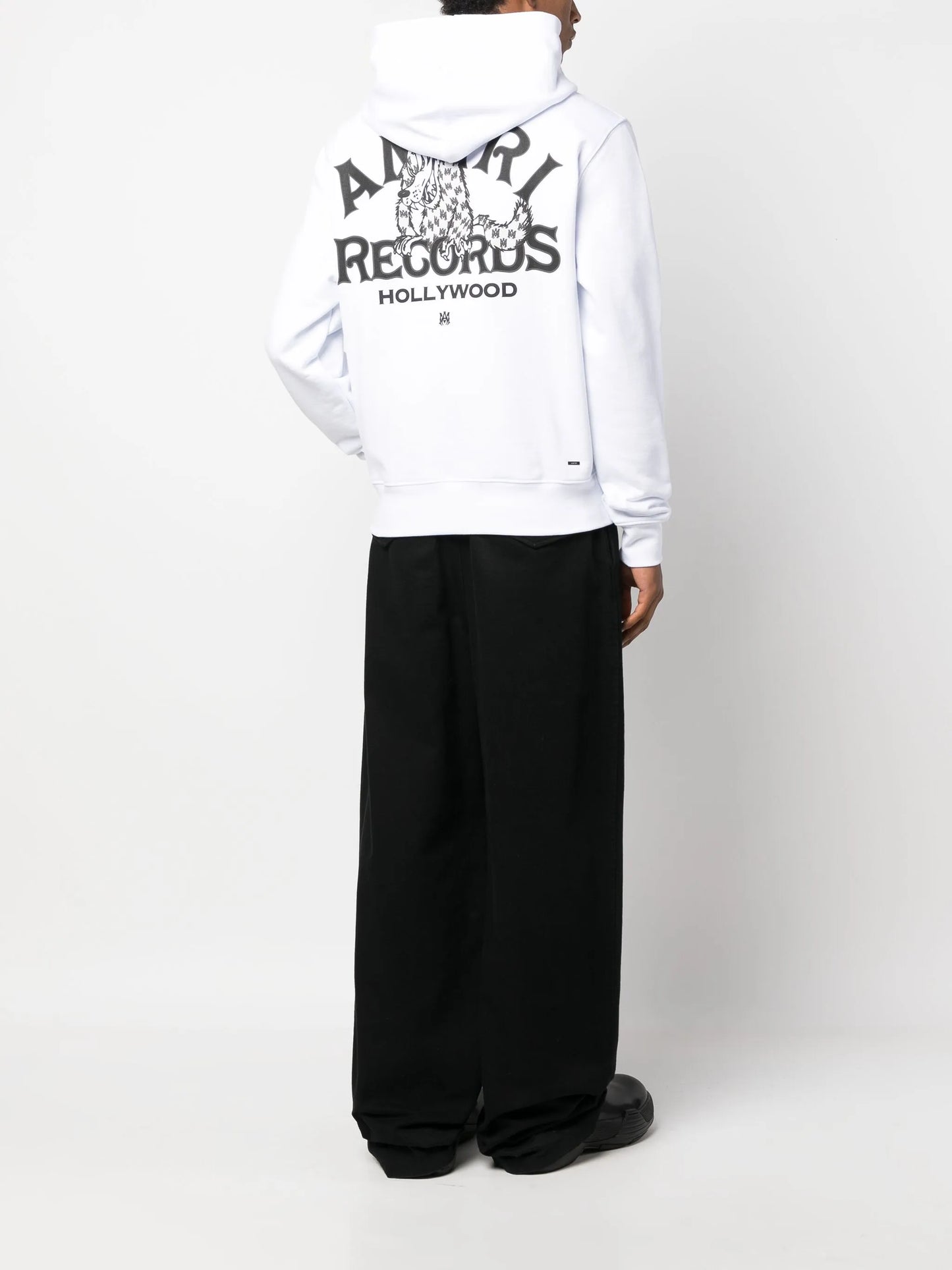 logo-print cotton hoodie