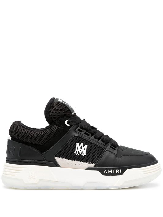 logo-patch lace-up sneakers