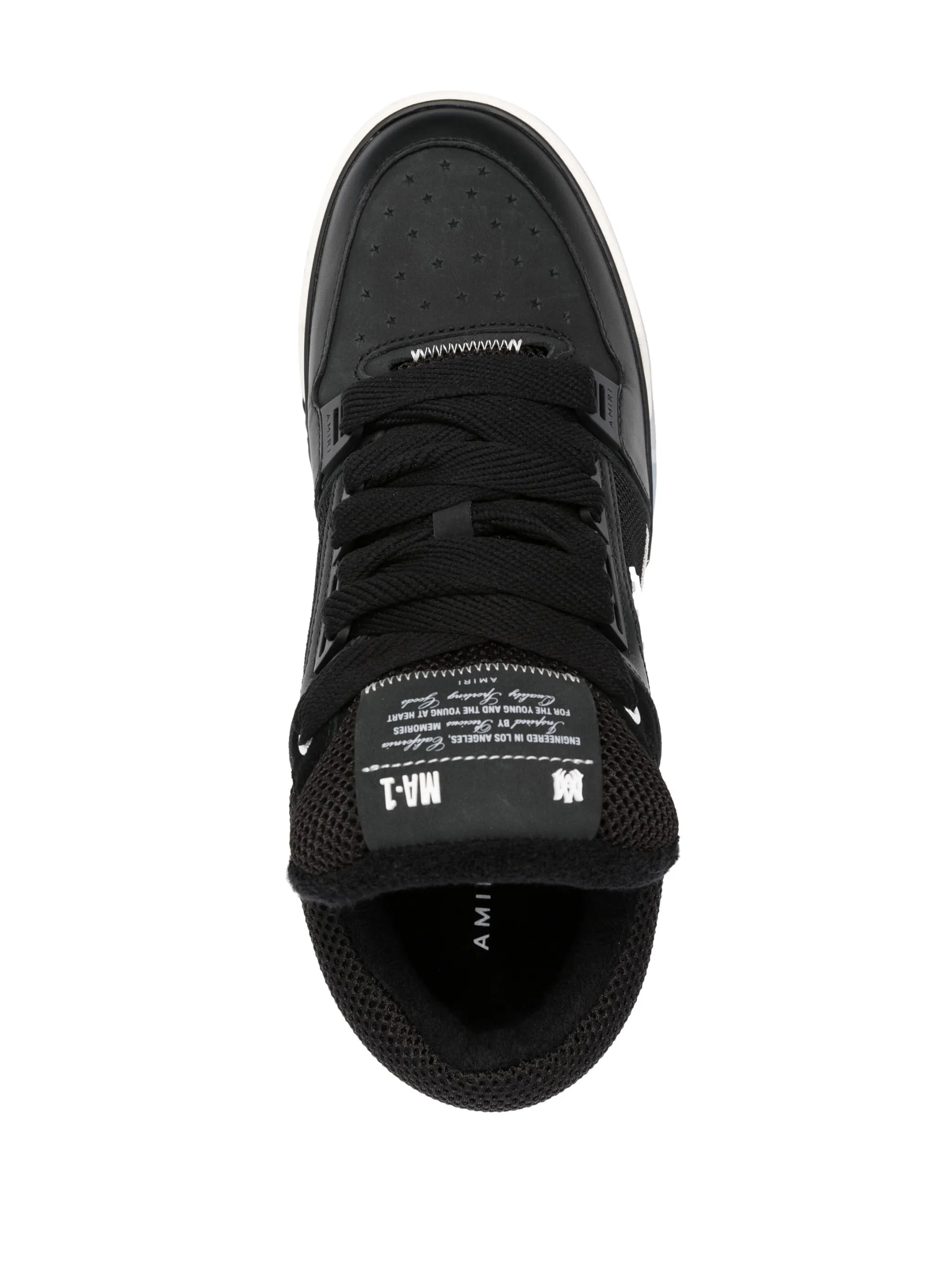 logo-patch lace-up sneakers