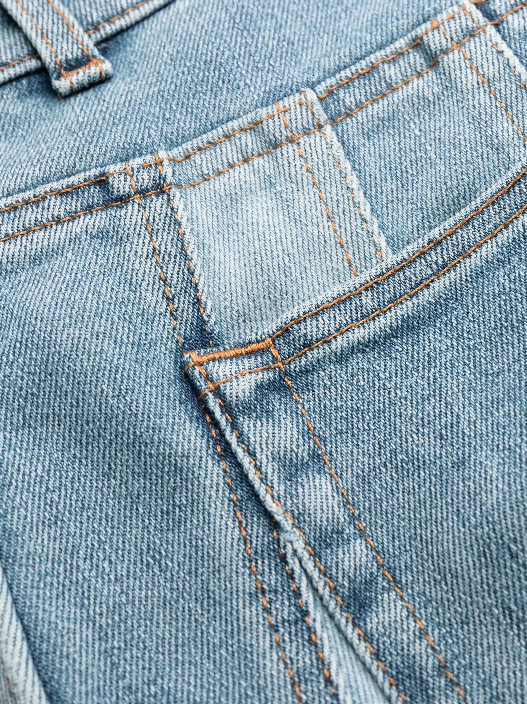 Spiral straight-leg jeans