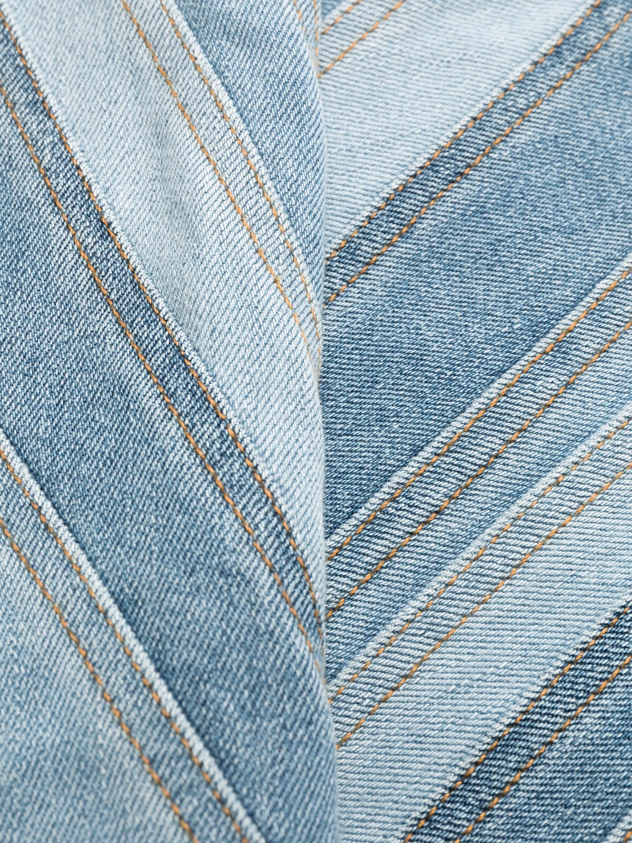 Spiral straight-leg jeans