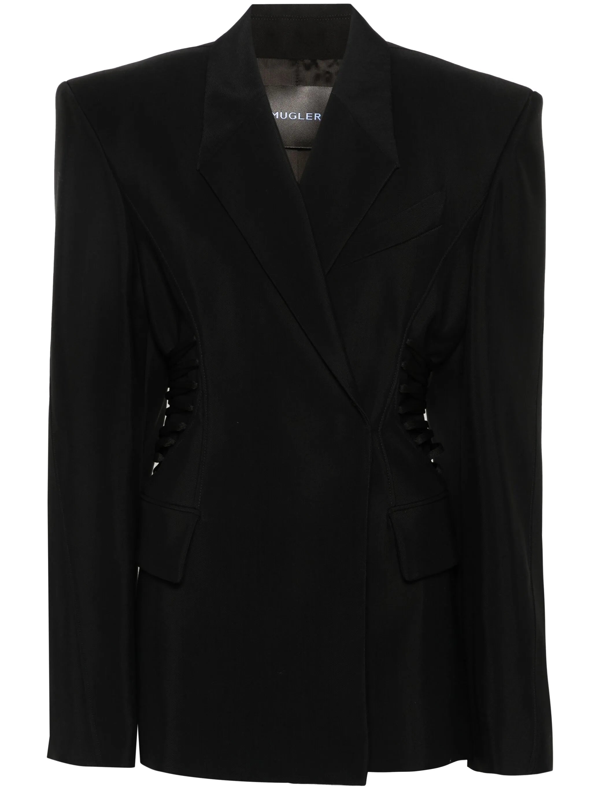 drawstring-fastening blazer