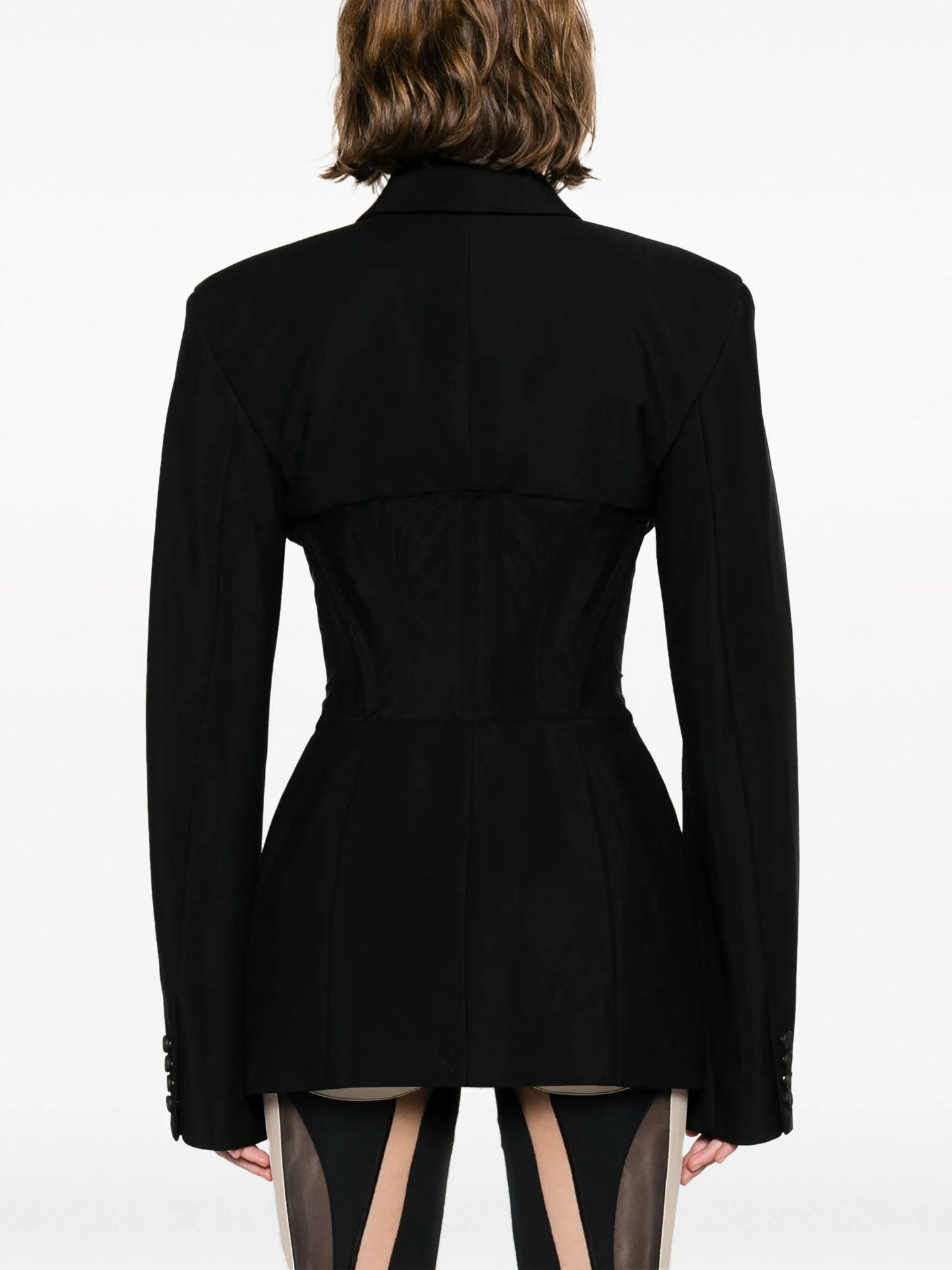 corset panelled blazer
