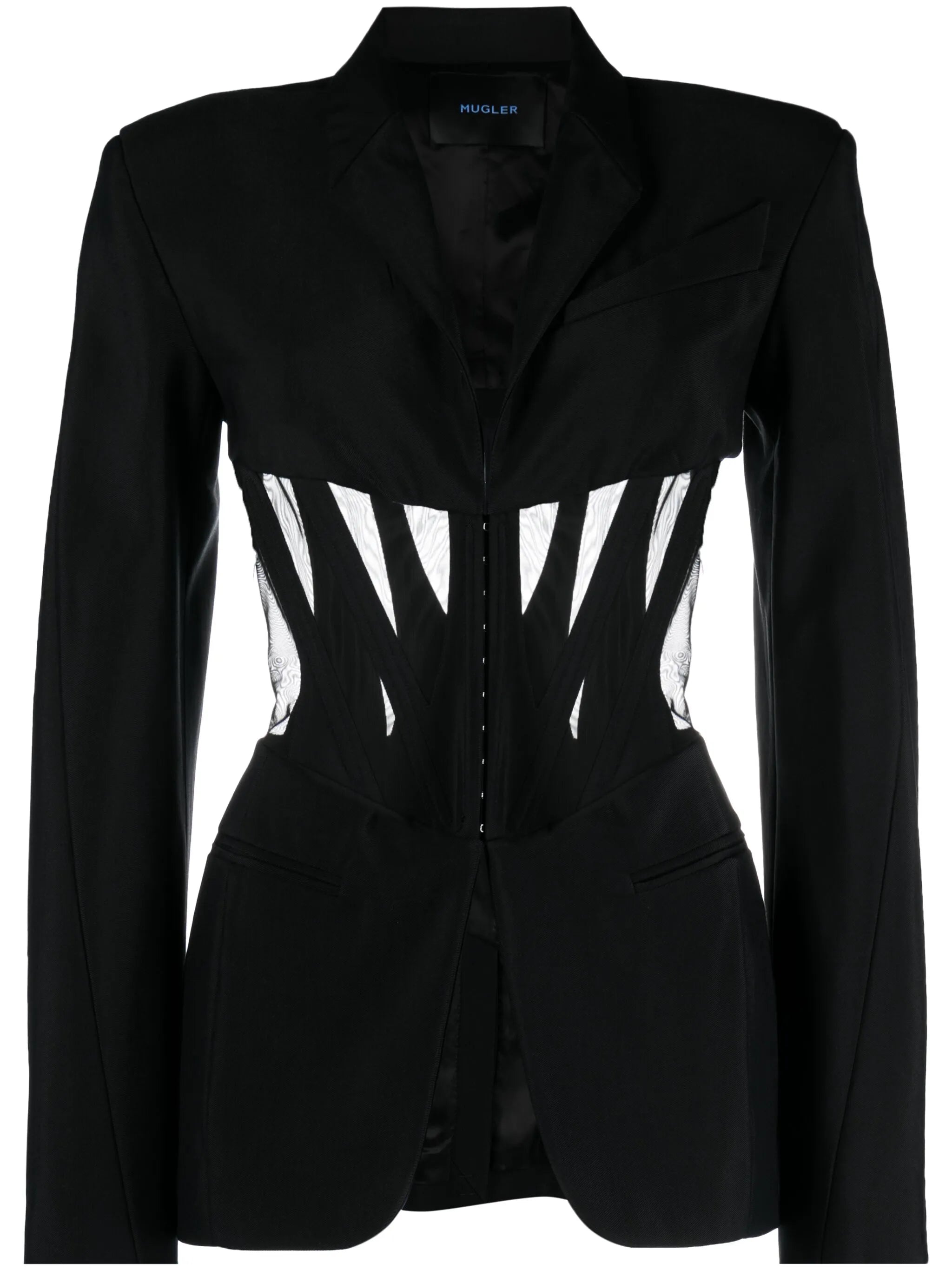 corset panelled blazer