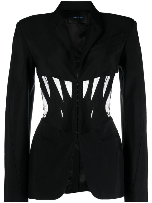 corset panelled blazer