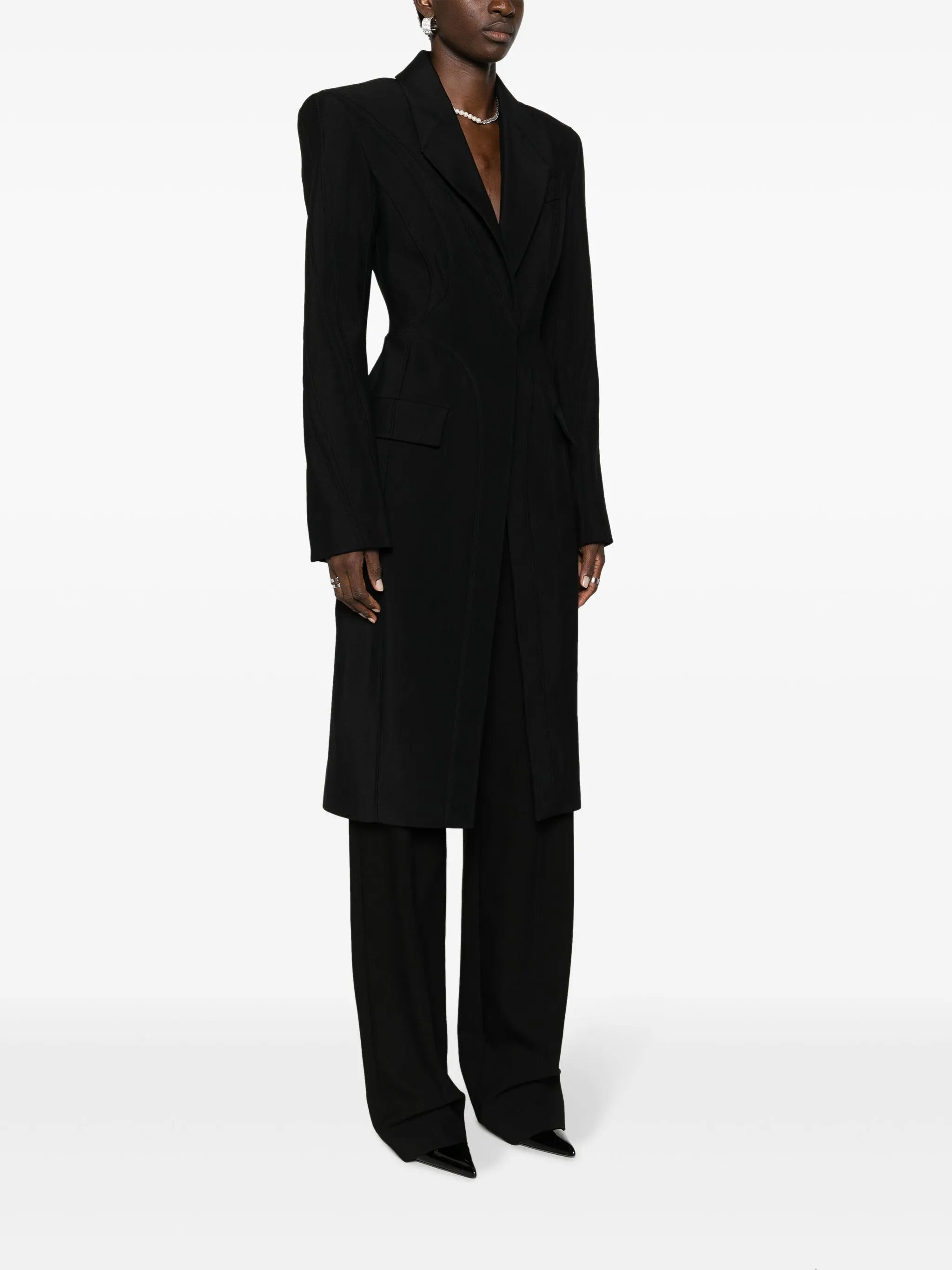 wool-blend coat
