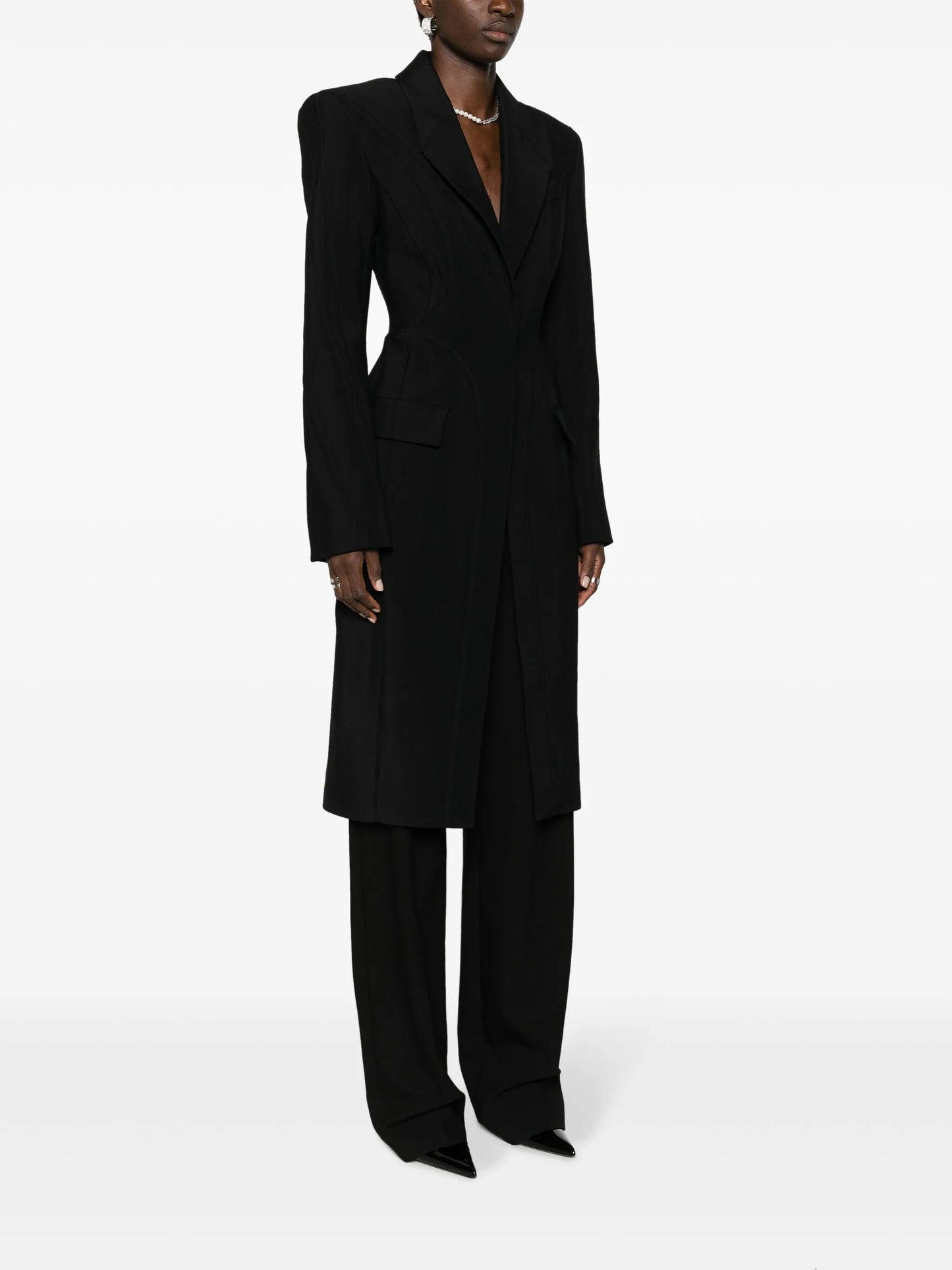 wool-blend coat