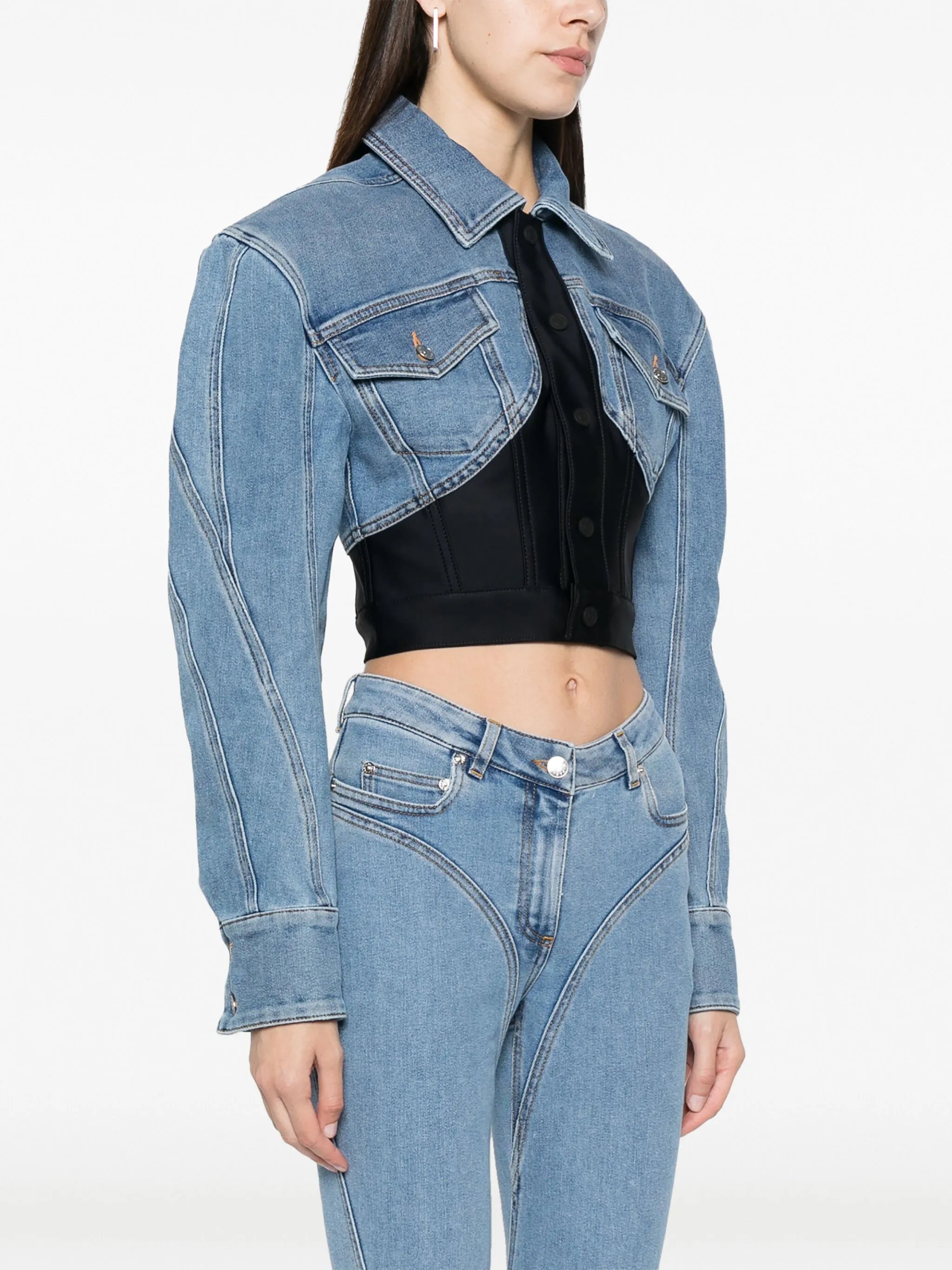 cropped denim jacket