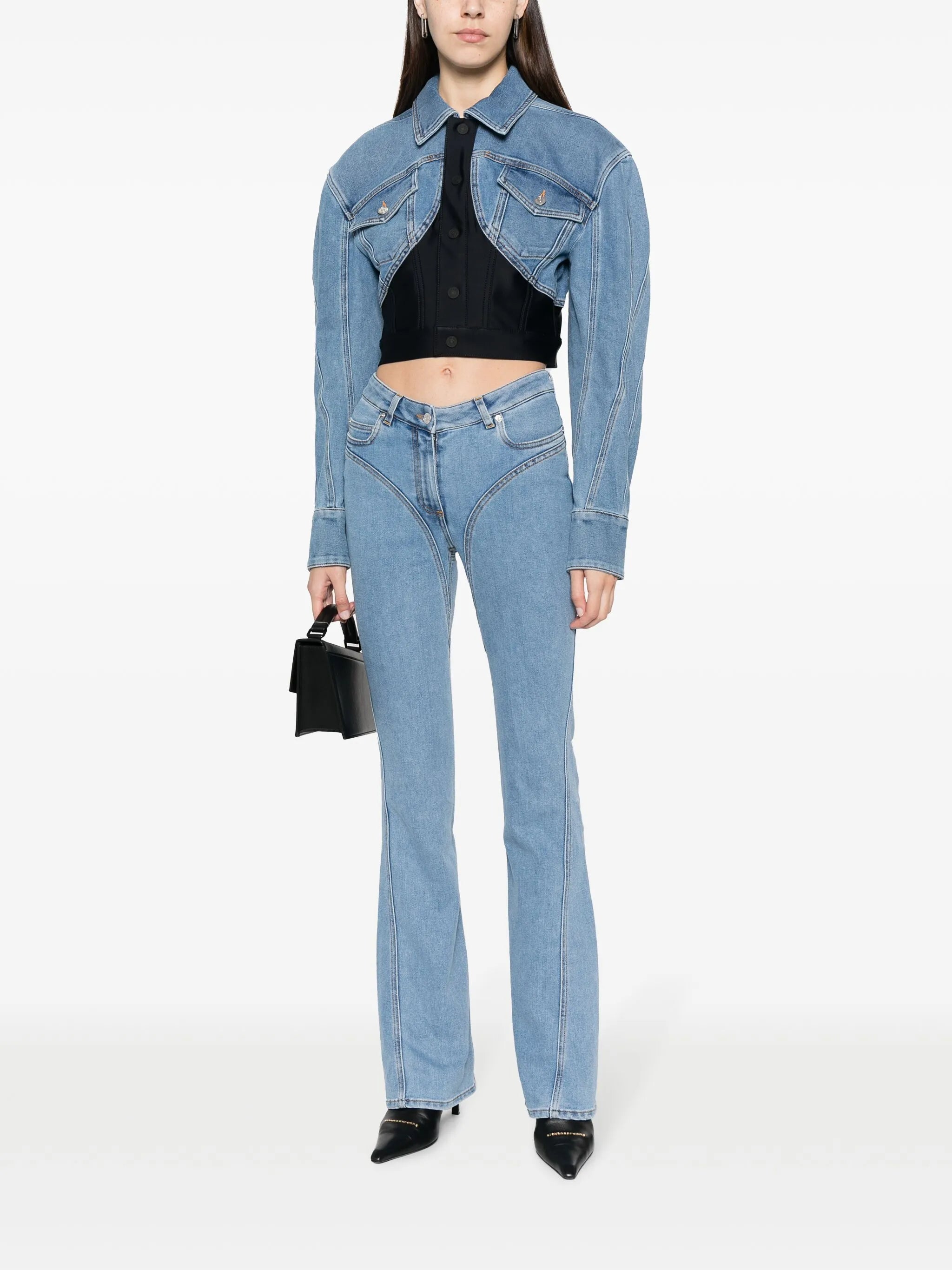cropped denim jacket