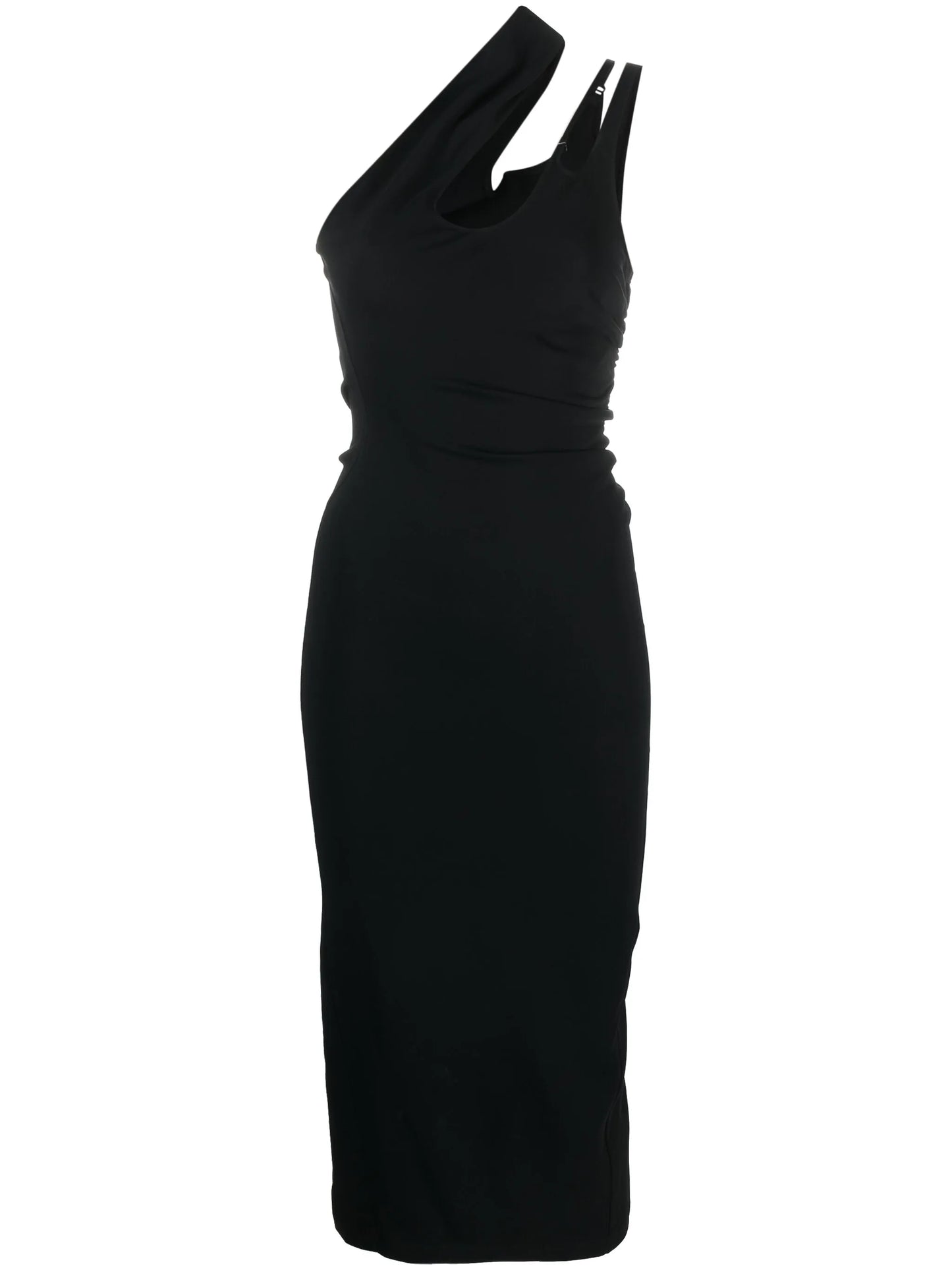 asymmetric midi dress