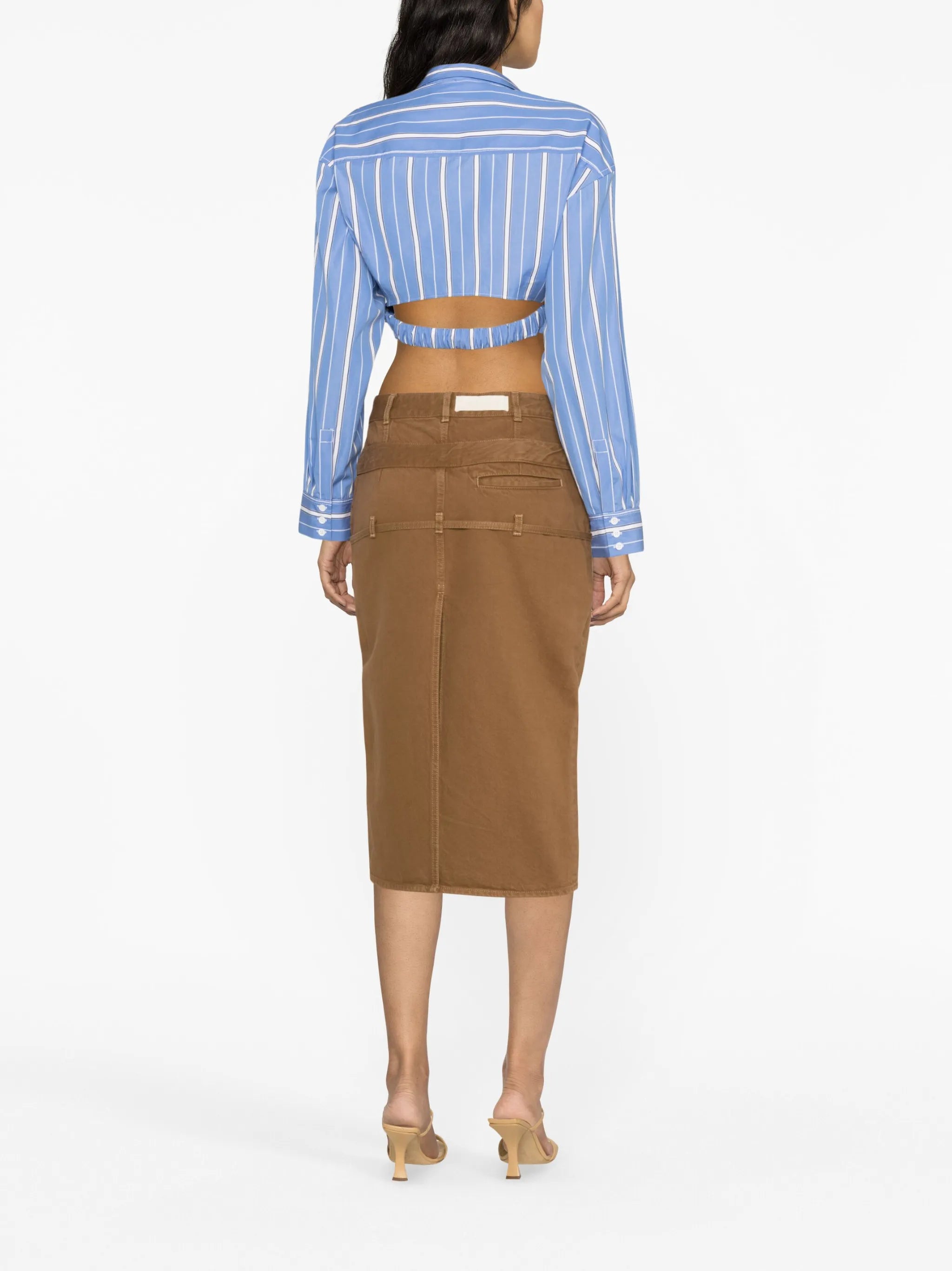 La Jupe de Nîmes Criollo denim midi skirt