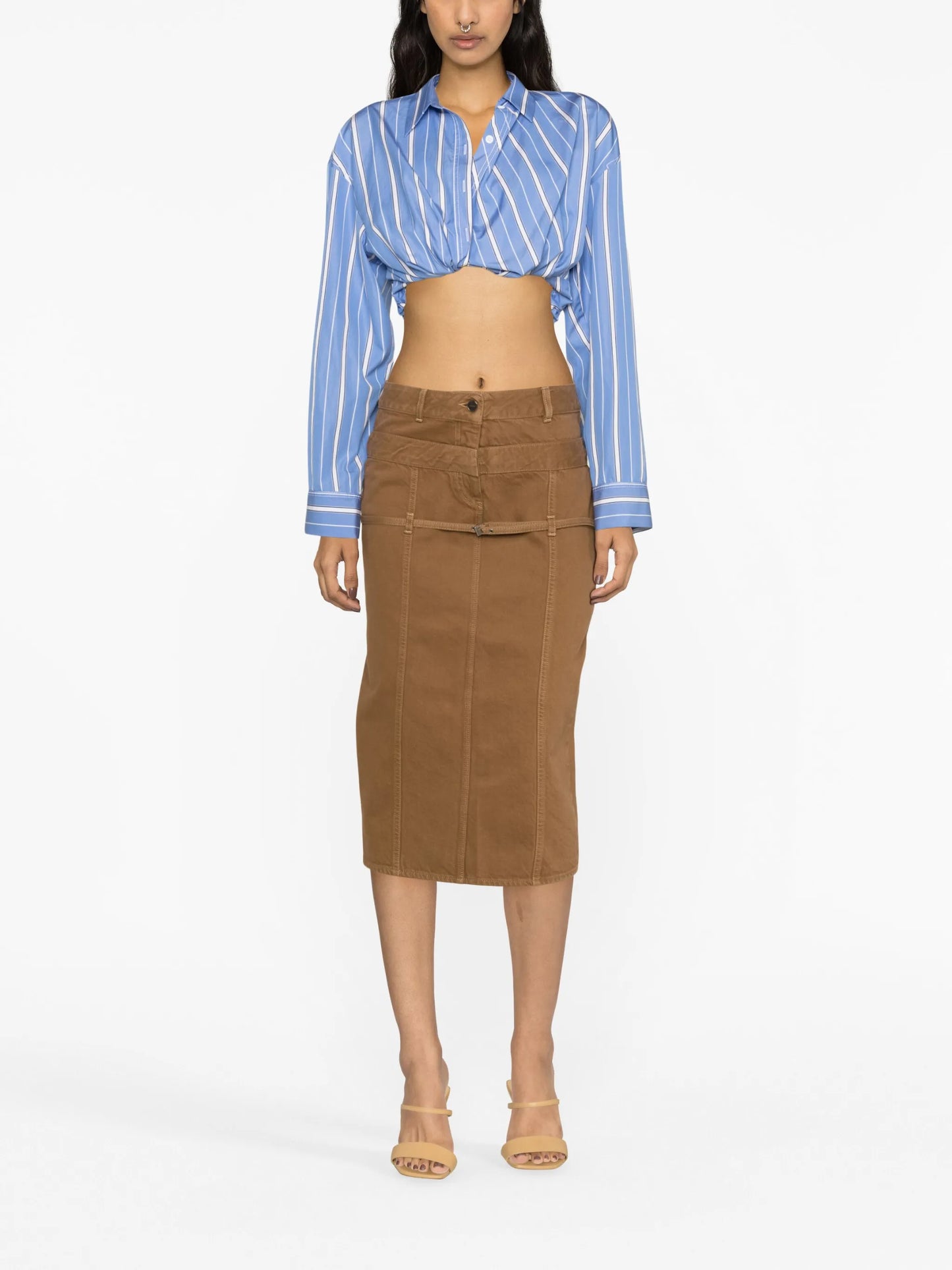 La Jupe de Nîmes Criollo denim midi skirt