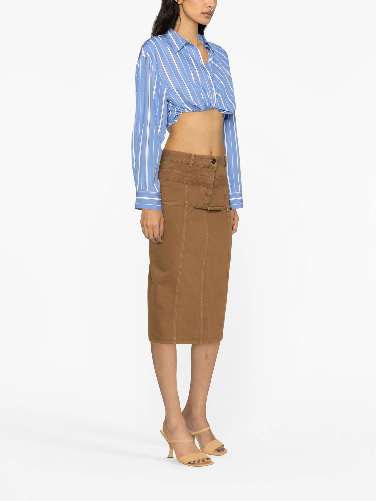 La Jupe de Nîmes Criollo denim midi skirt