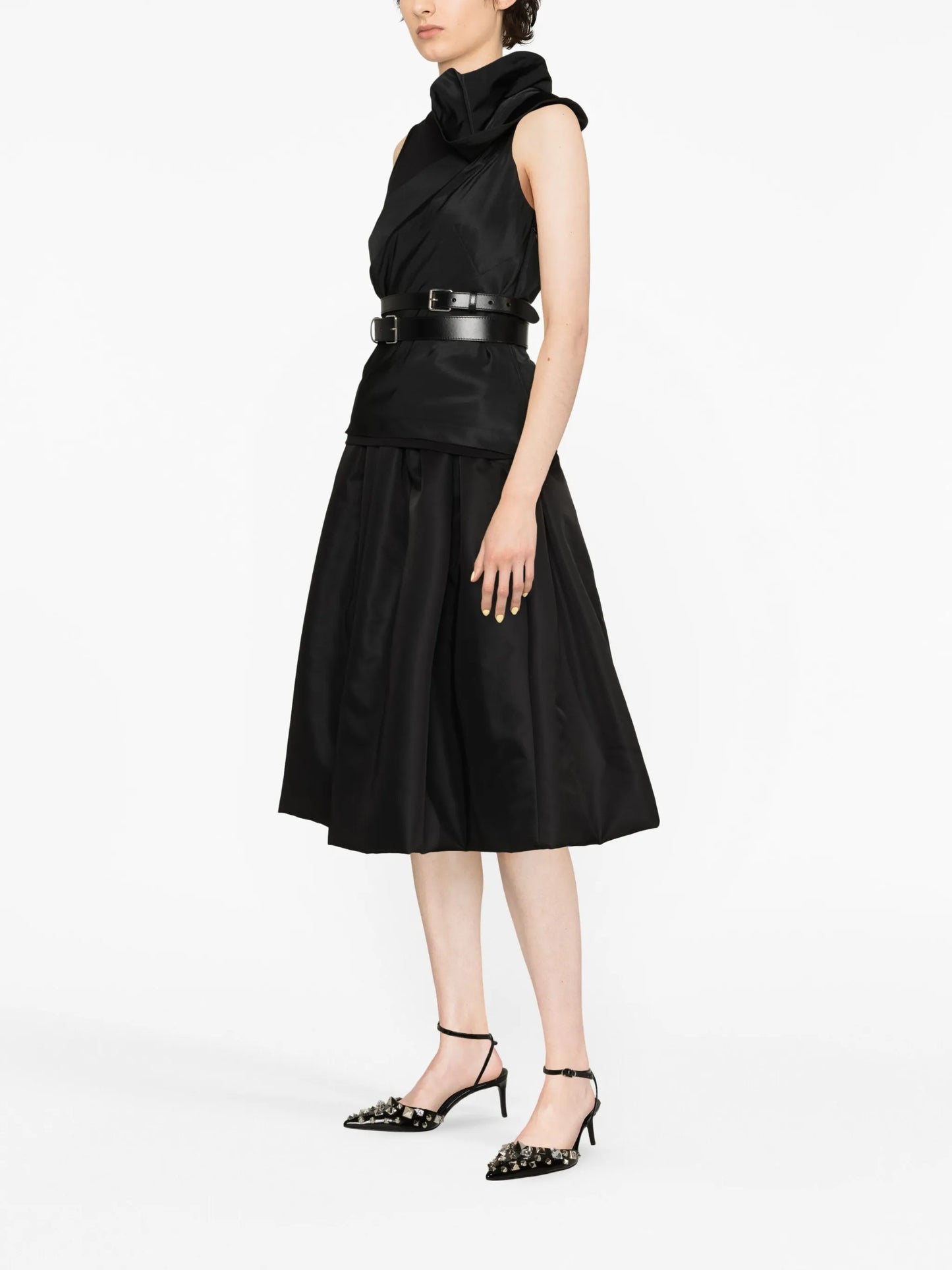 asymmetric sleeveless top