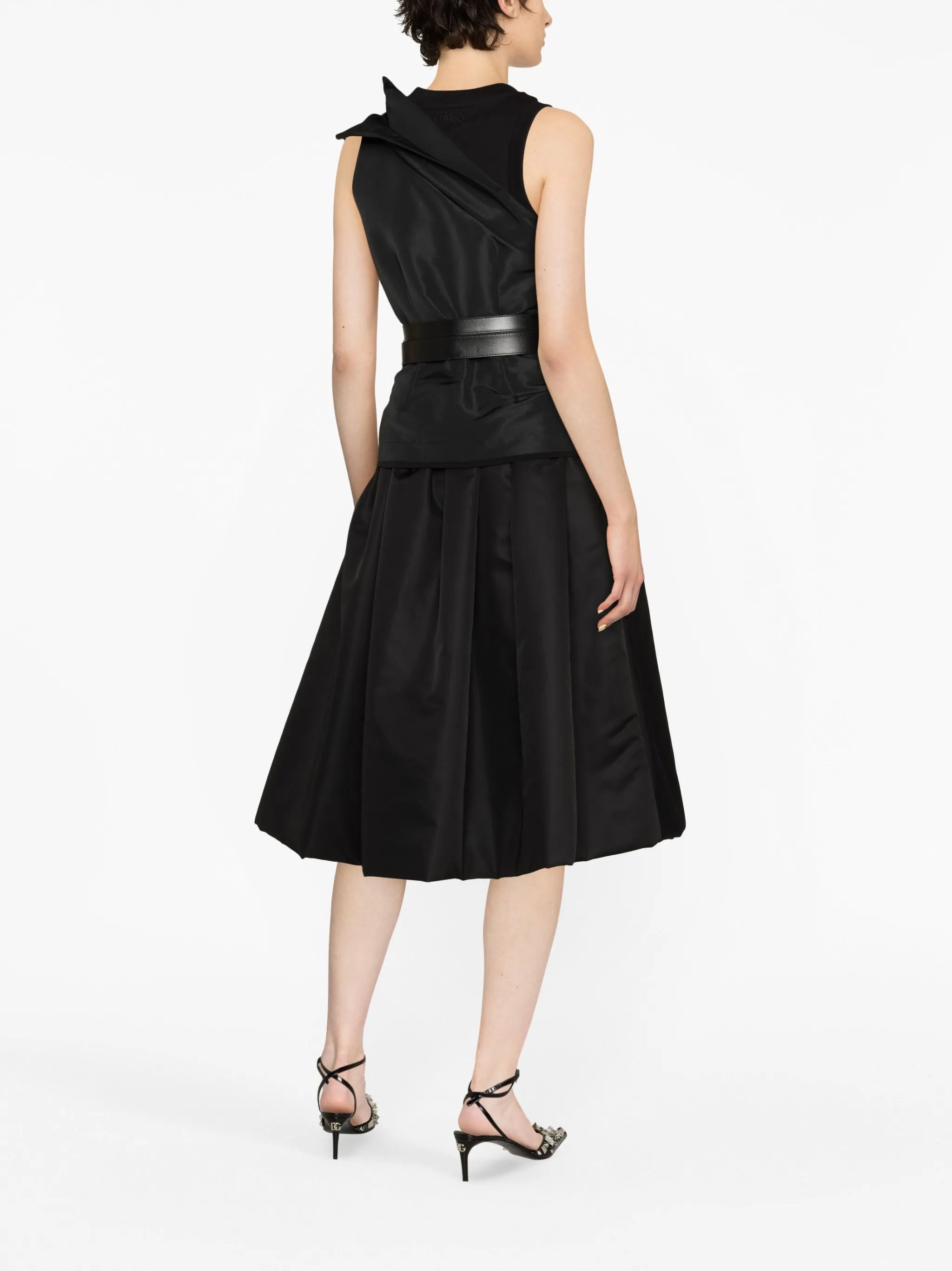 asymmetric sleeveless top