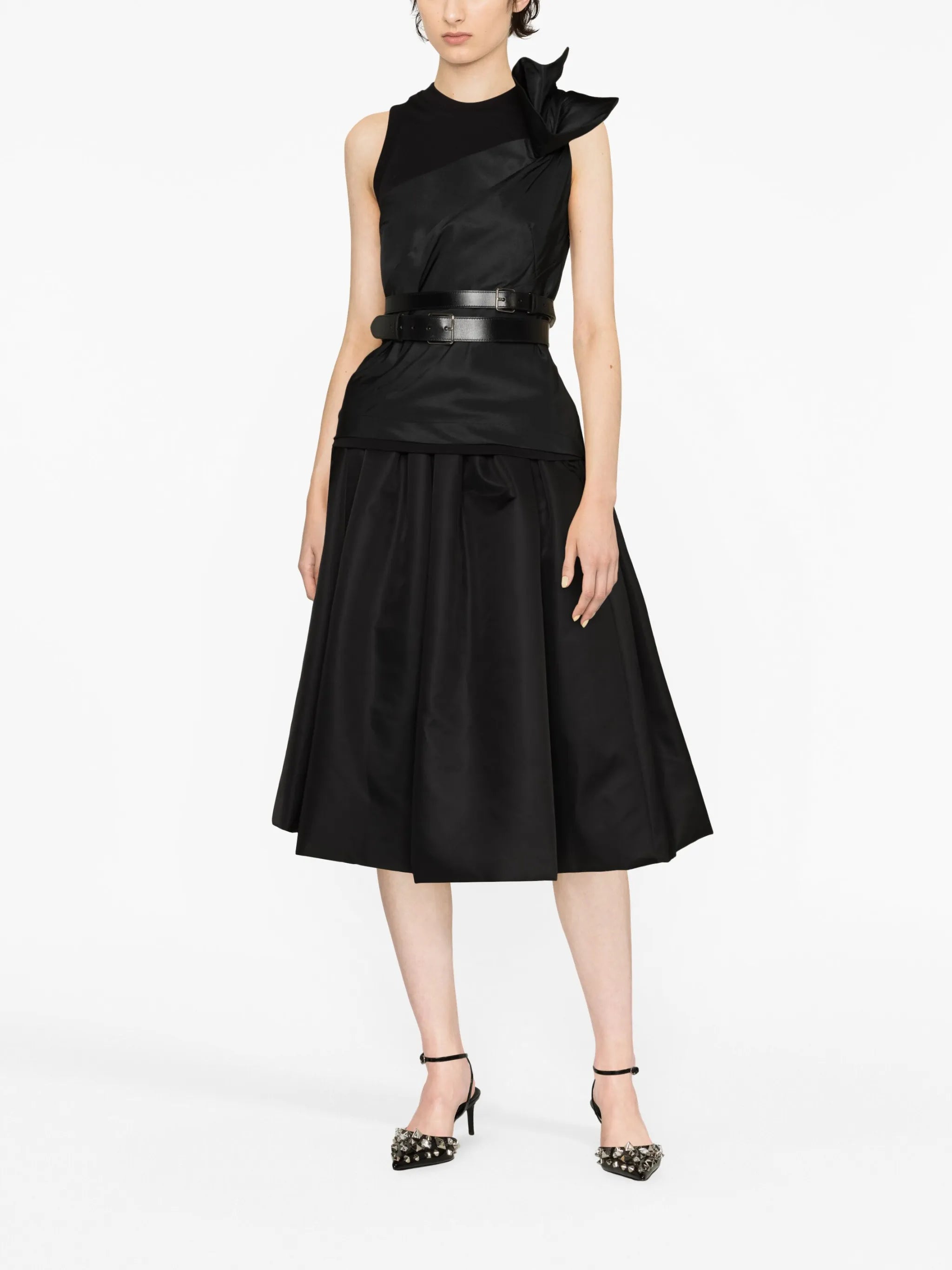 asymmetric sleeveless top