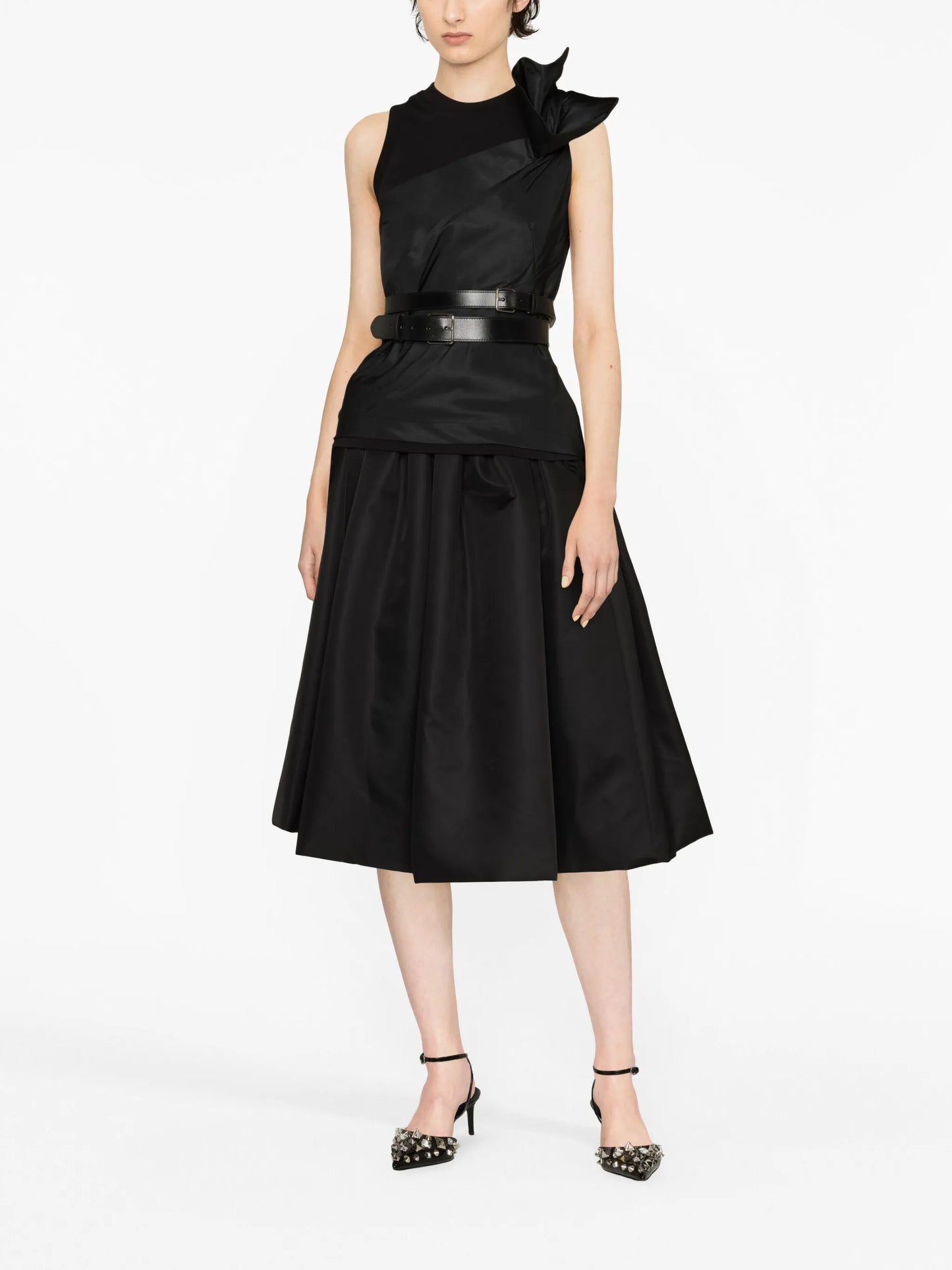 asymmetric sleeveless top