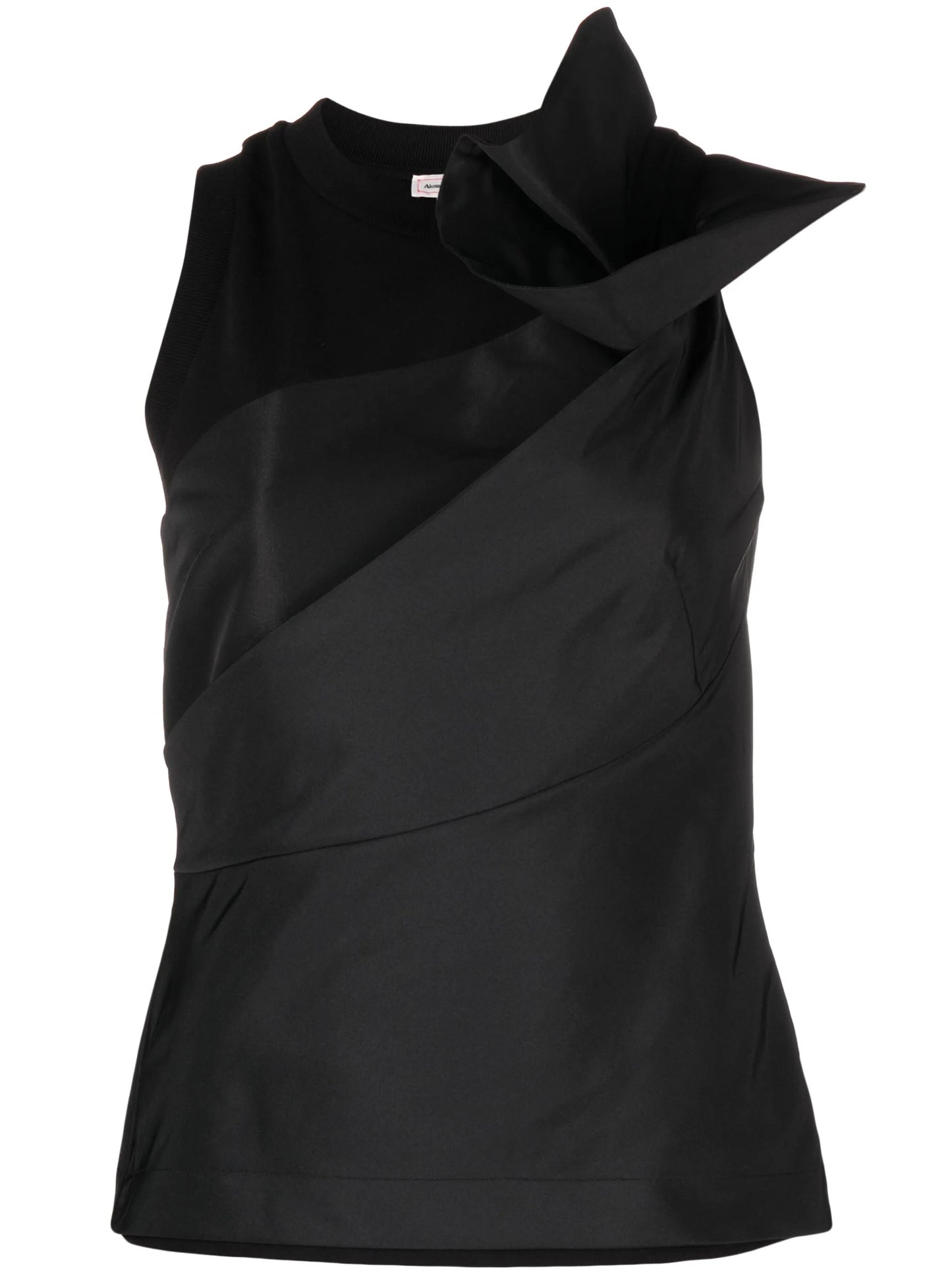 asymmetric sleeveless top