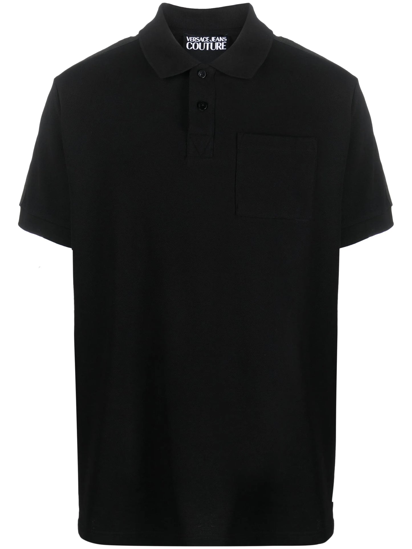 logo-tape cotton polo shirt