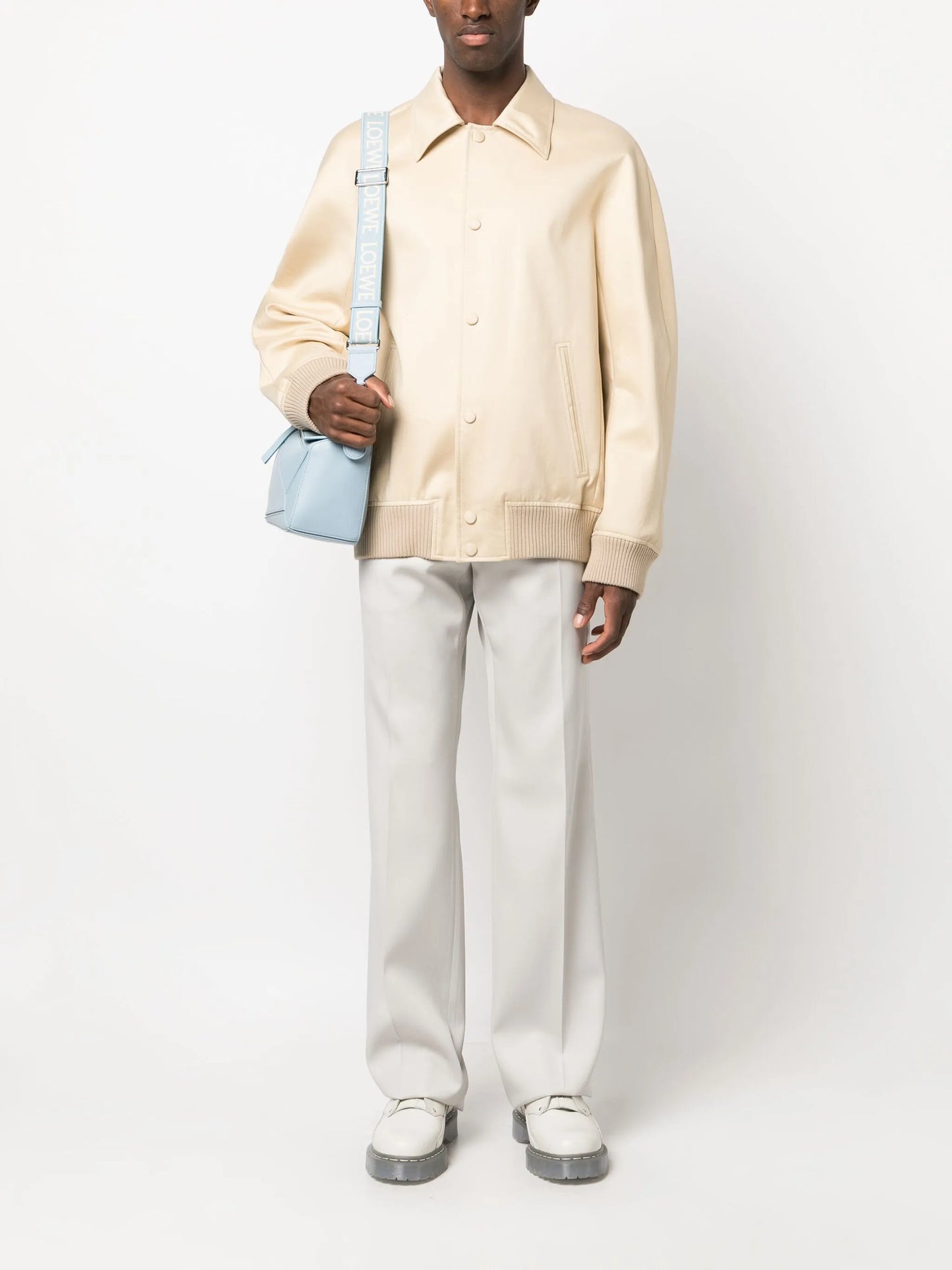 pointed-collar bomber jacket