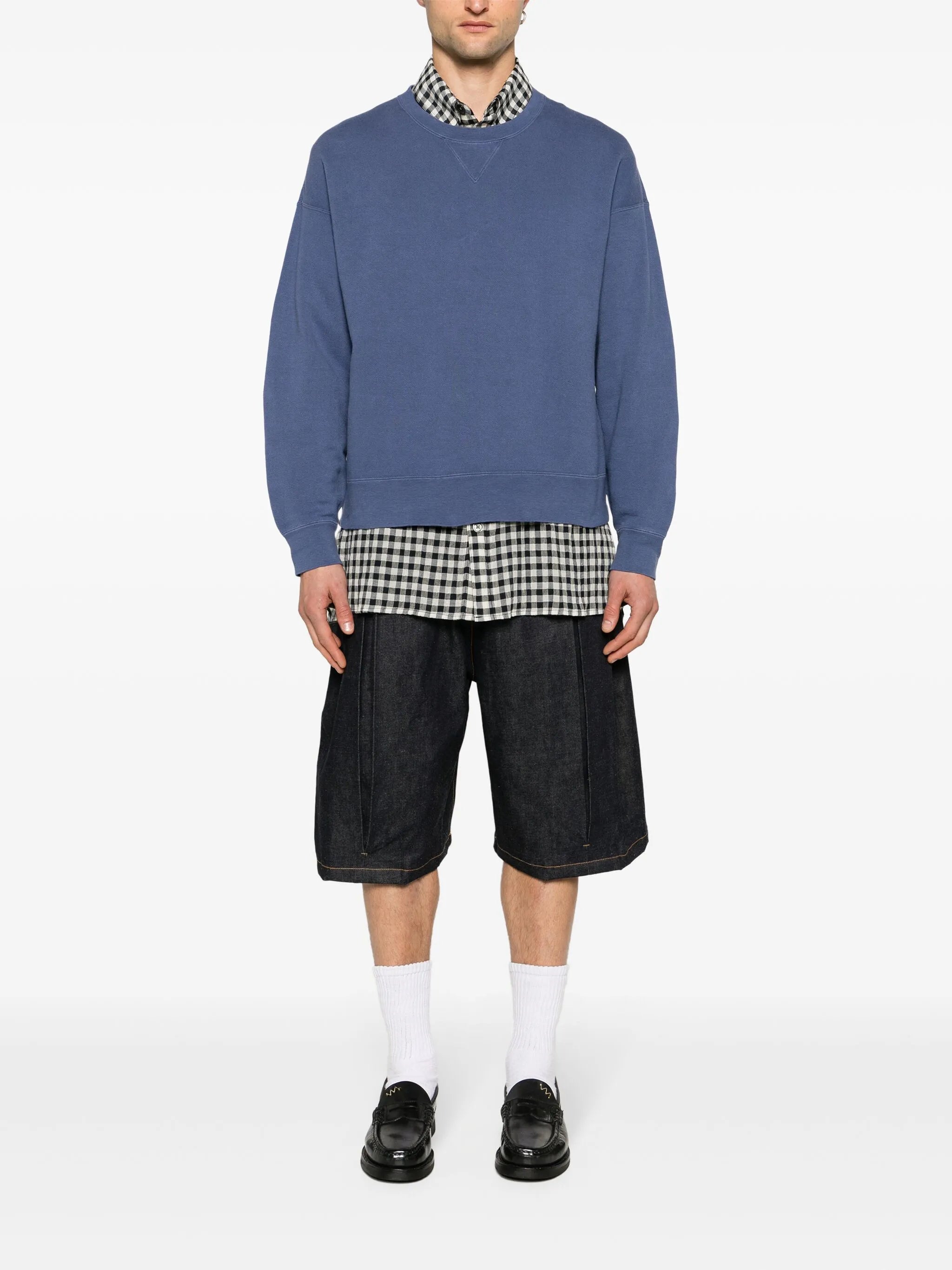 Jumbo cotton-blend sweatshirt