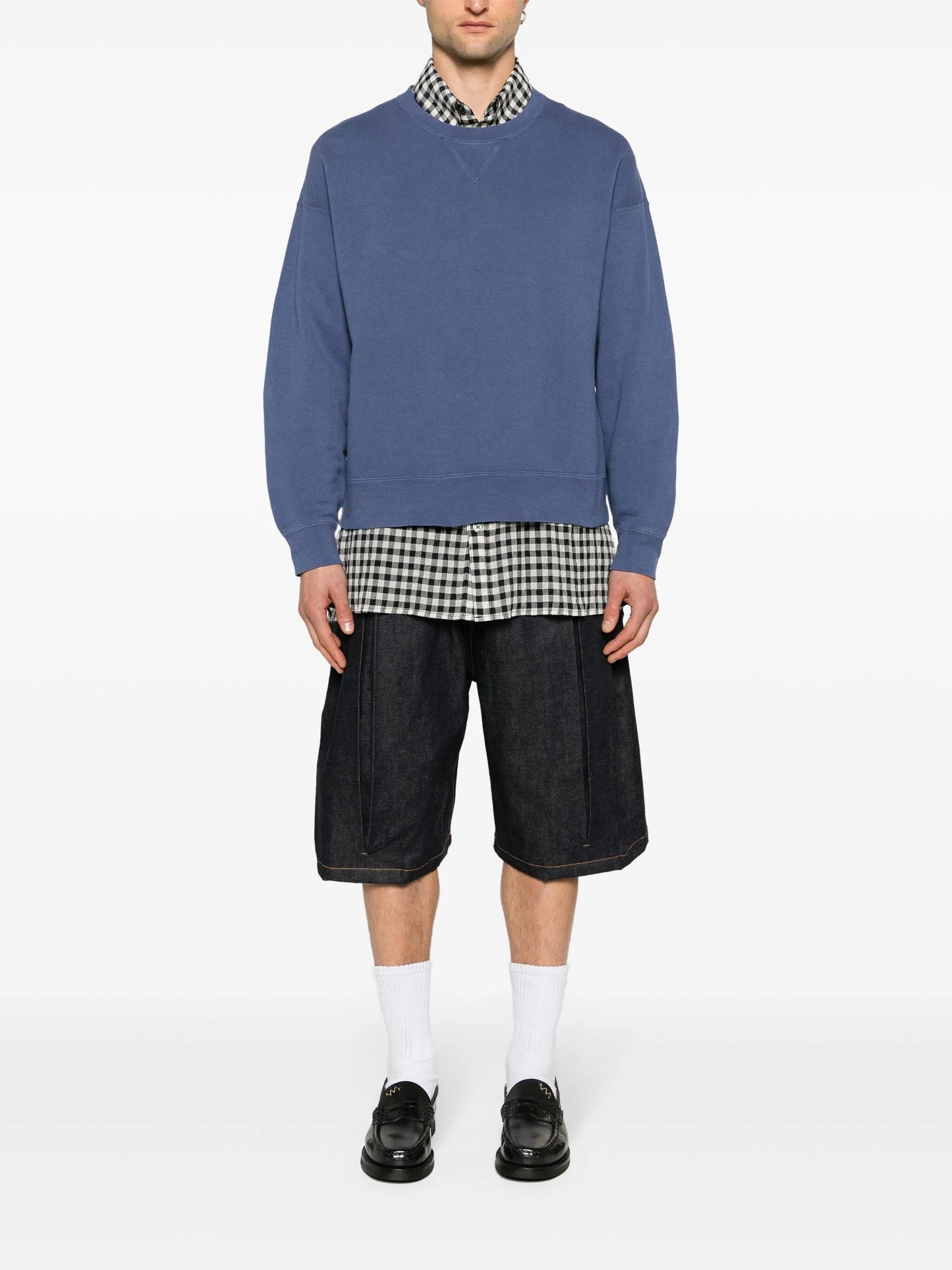 Jumbo cotton-blend sweatshirt