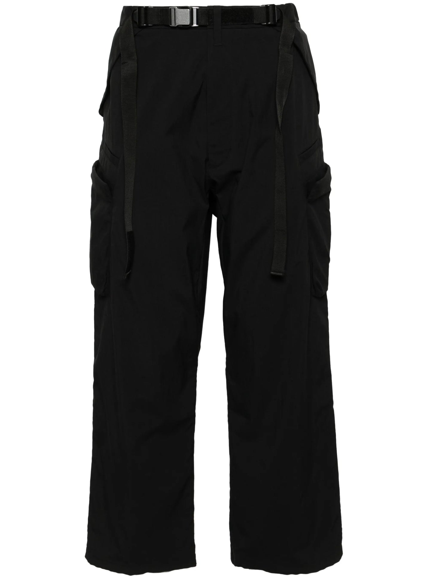 low-rise cargo trousers