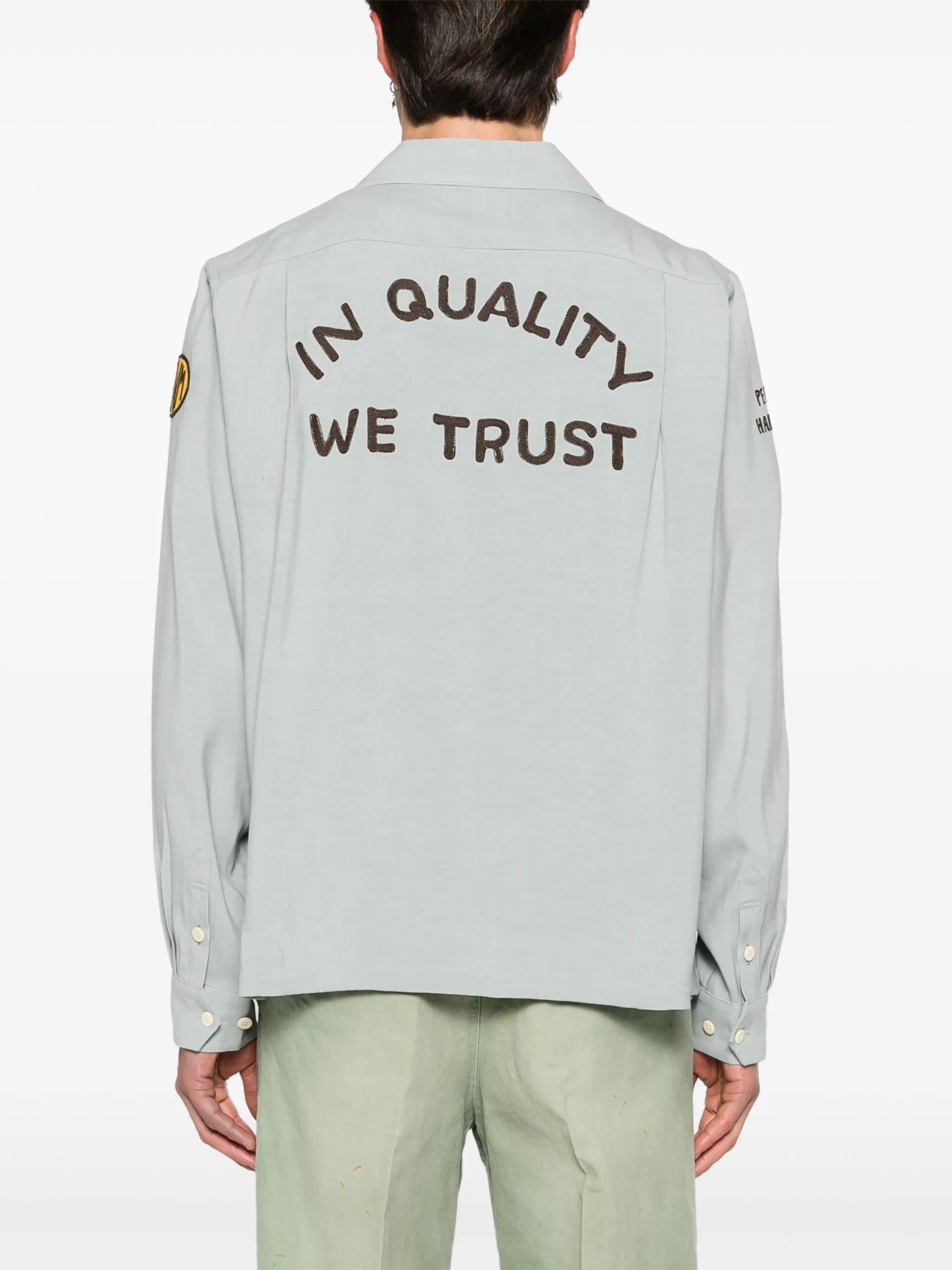 Keesey logo-embroidered shirt